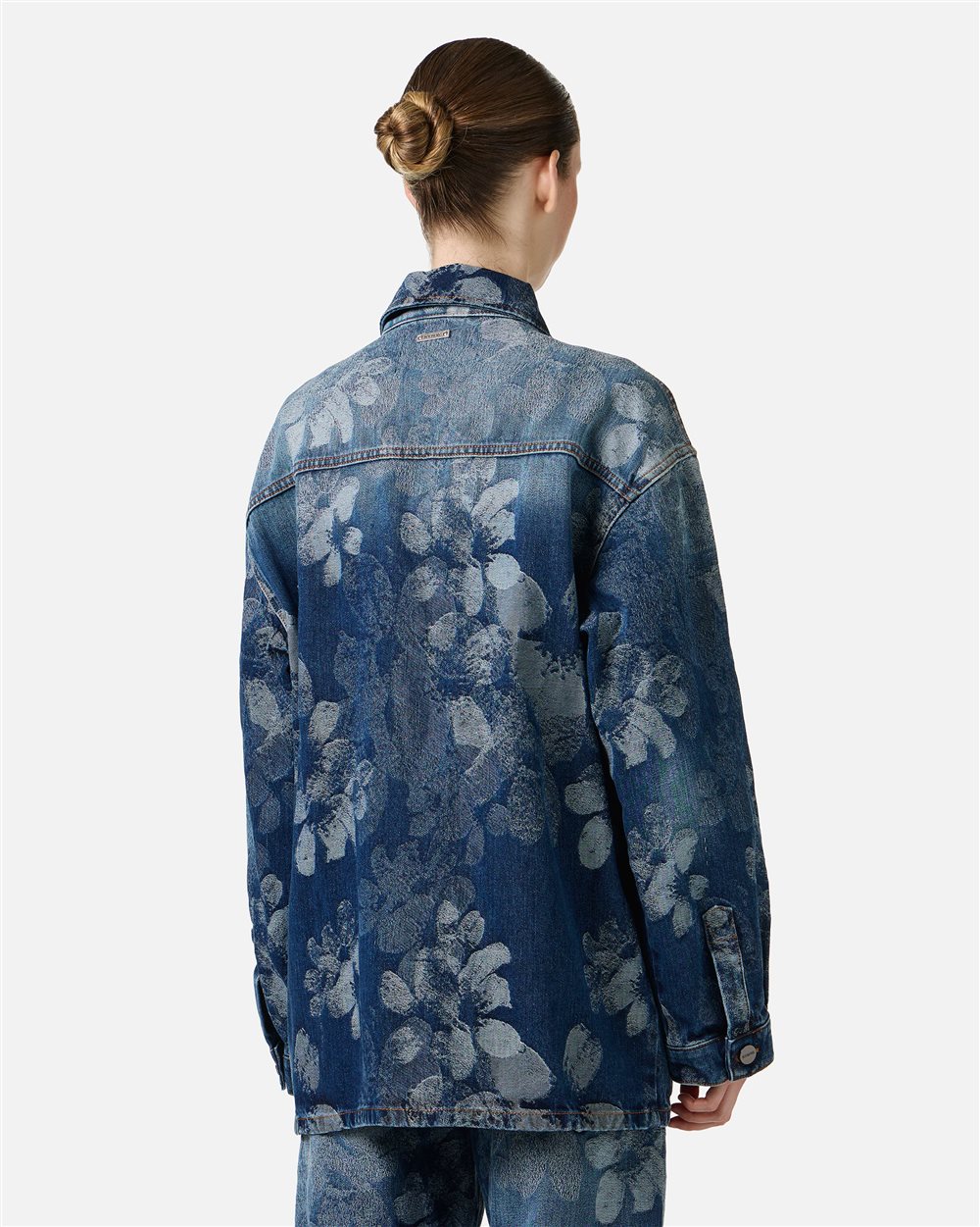 Back view showing the floral texture