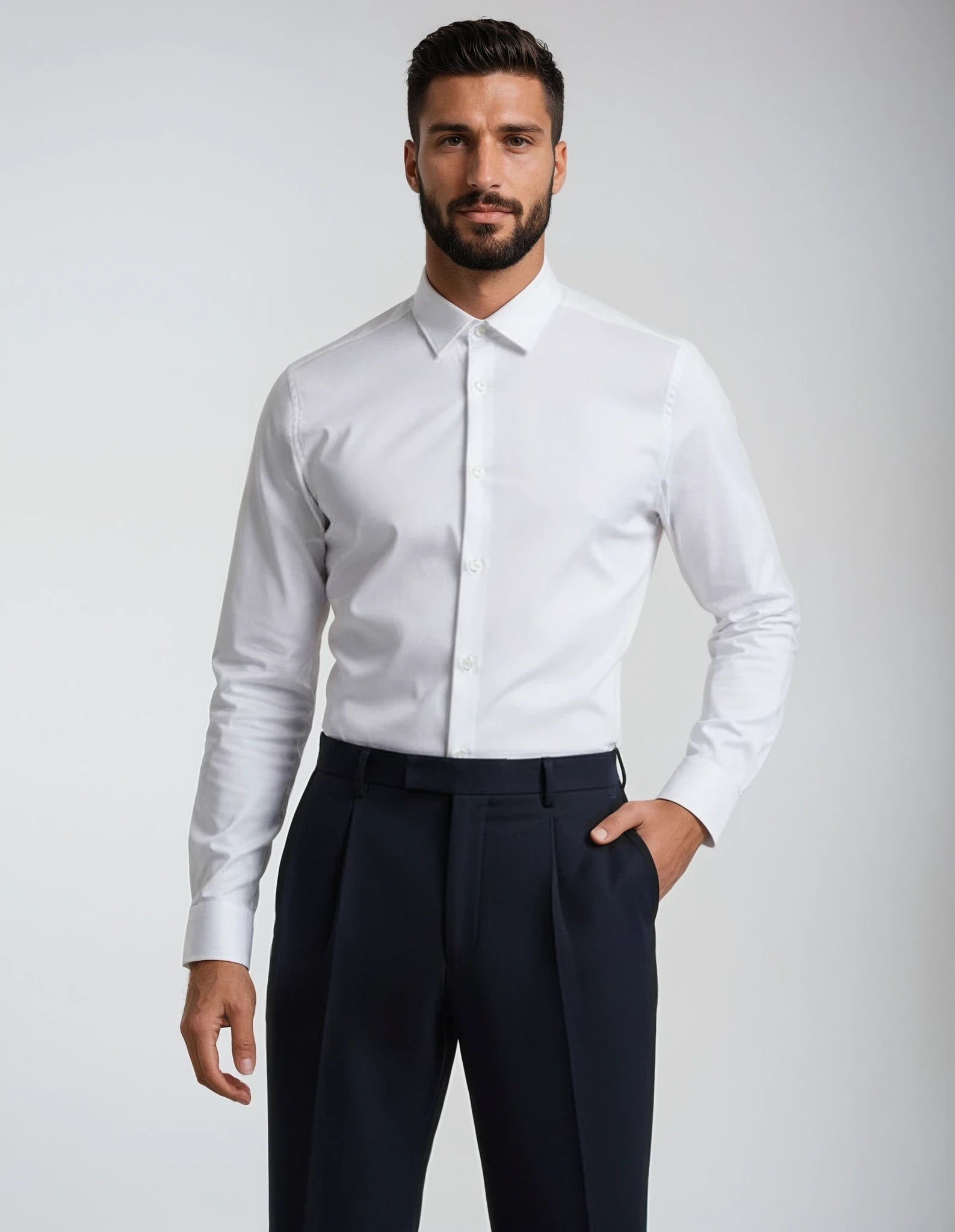 white poplin detail
