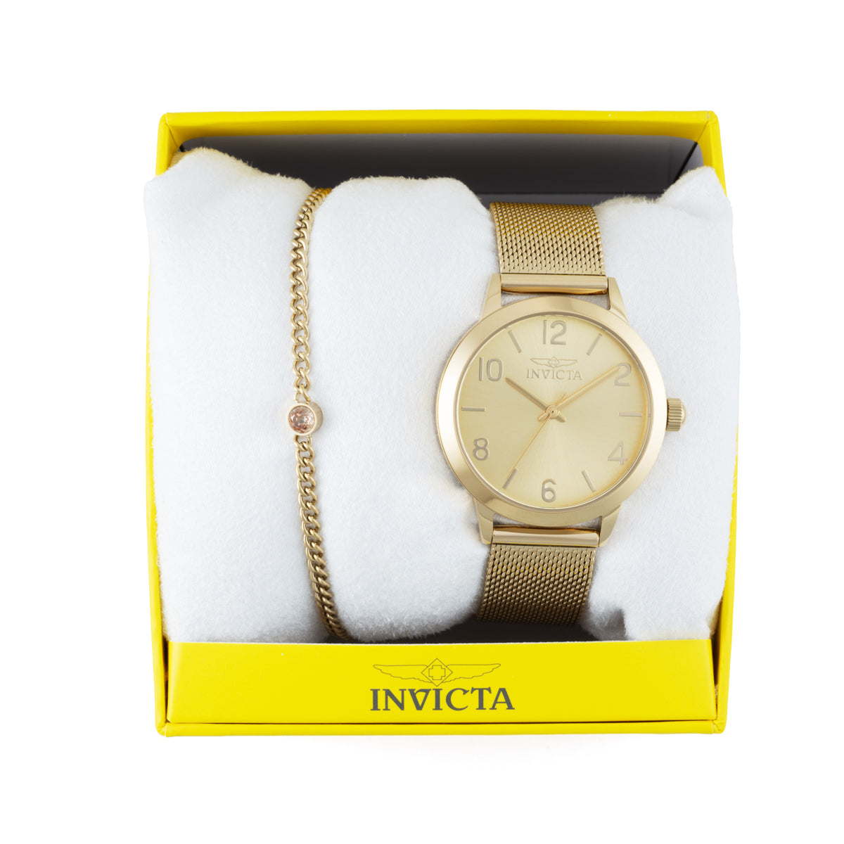 34mm, Gold With Bracelet Set