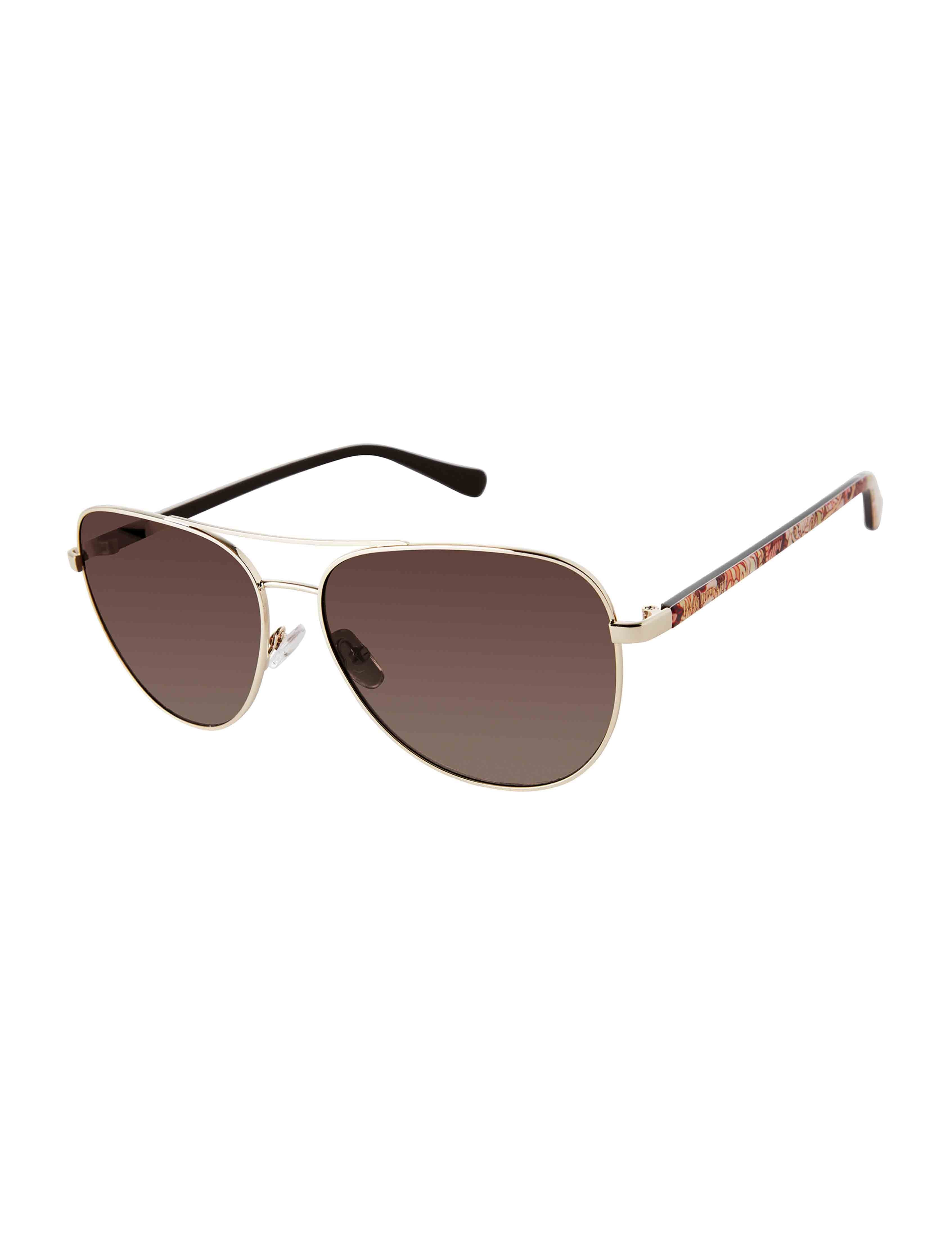 Brown gradient lens option for a warmer reading