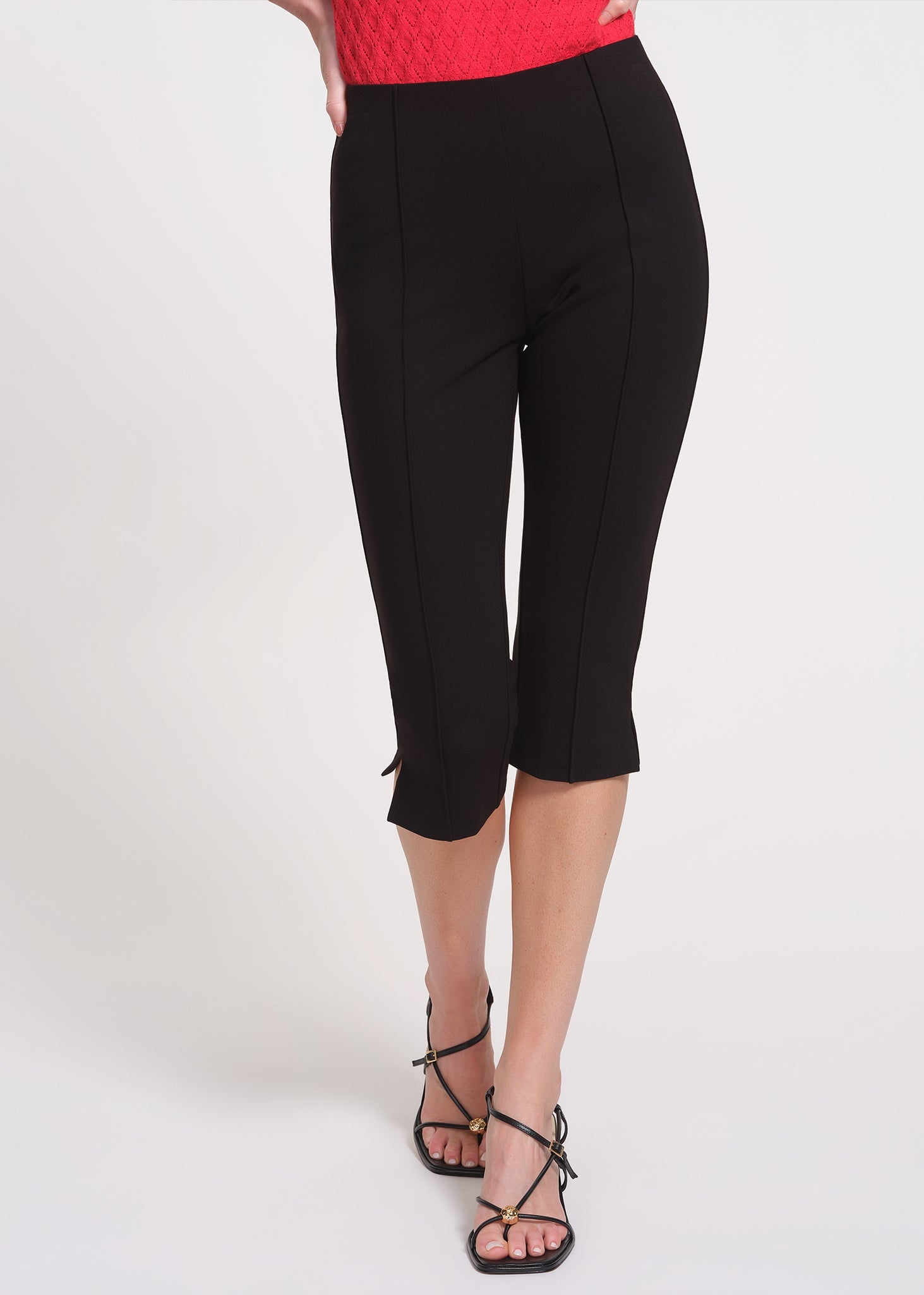 Front detail of the below-the-knee hem