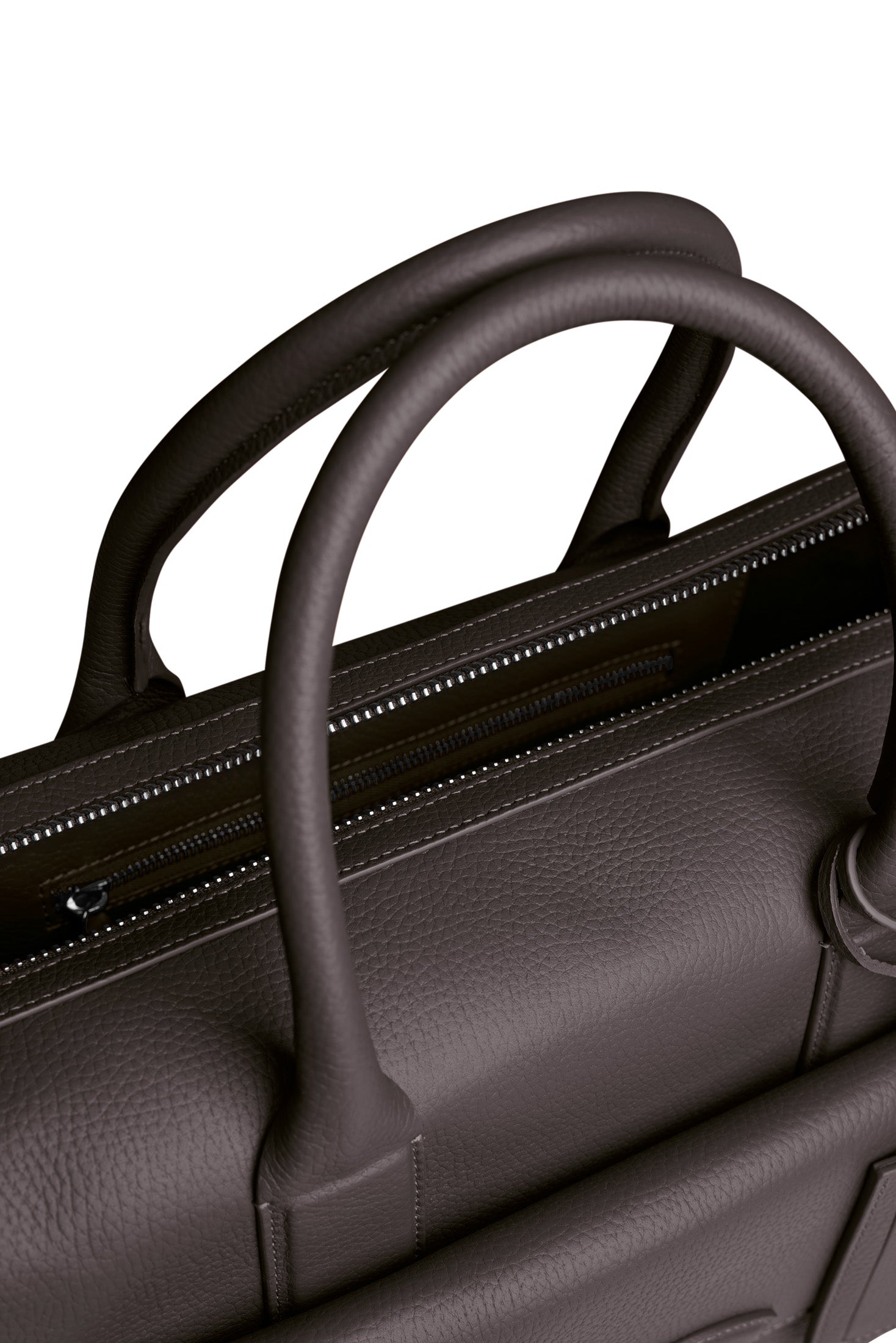 Briefcase hardware or leather detail
