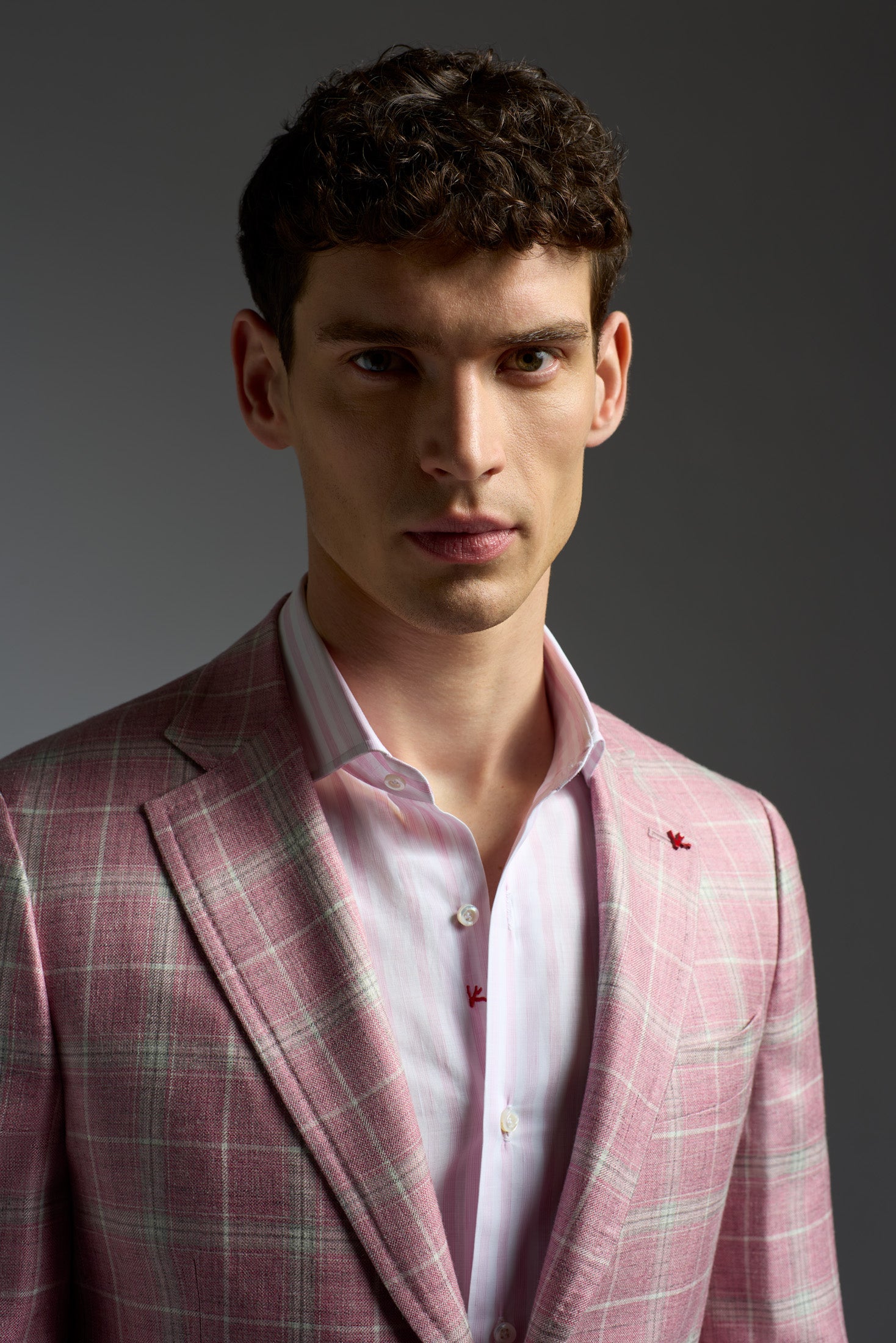 Wool Silk and Linen Capri Blazer back view