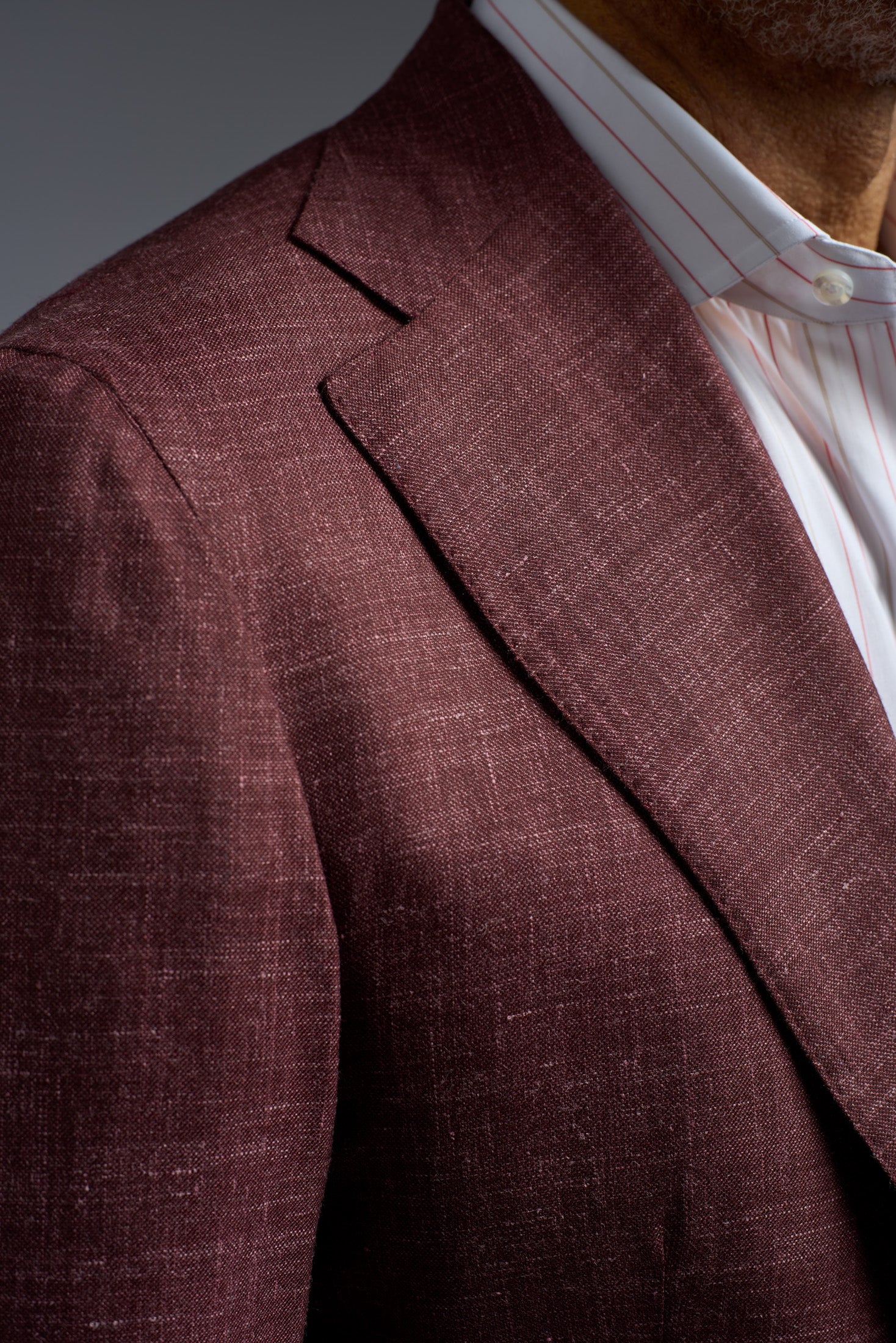 Wool Cashmere Silk and Linen Marechiaro Blazer lapel or fabric detail