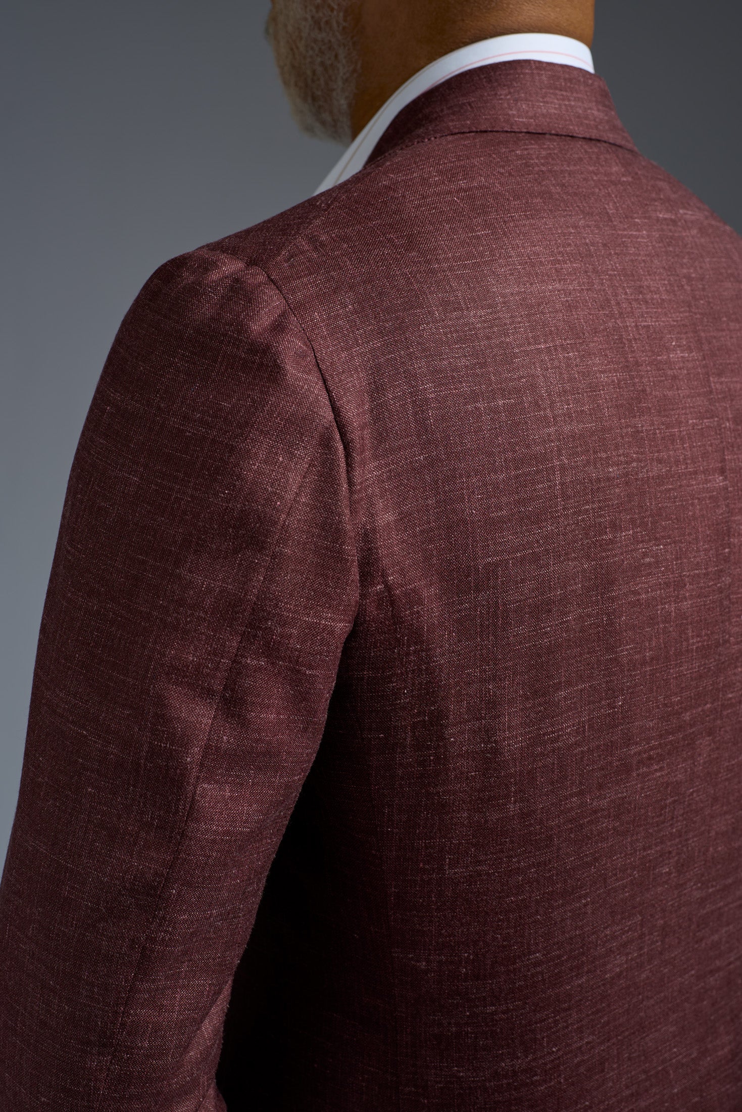 Wool Cashmere Silk and Linen Marechiaro Blazer on-body styling
