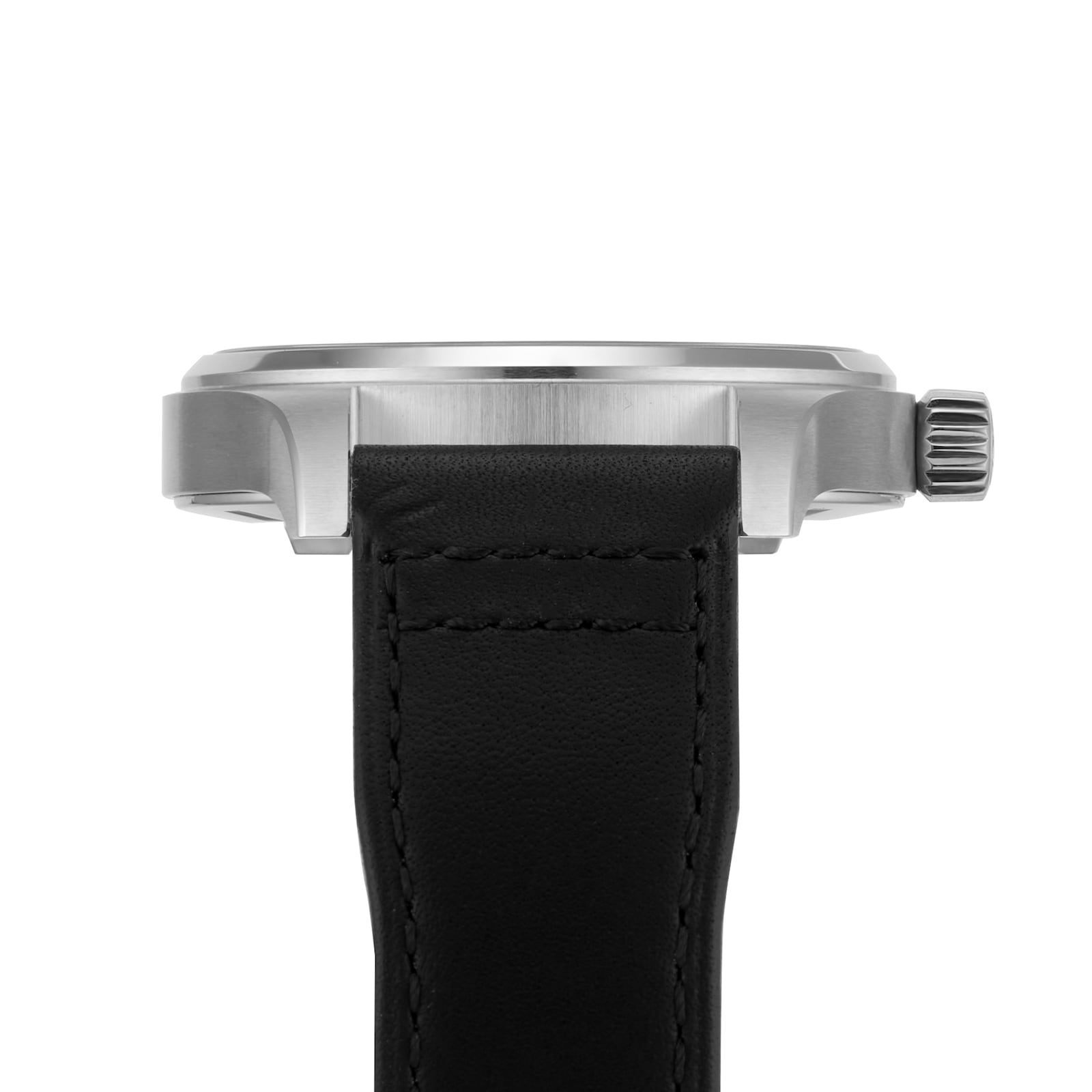 Side profile showing the compact tool-watch case height