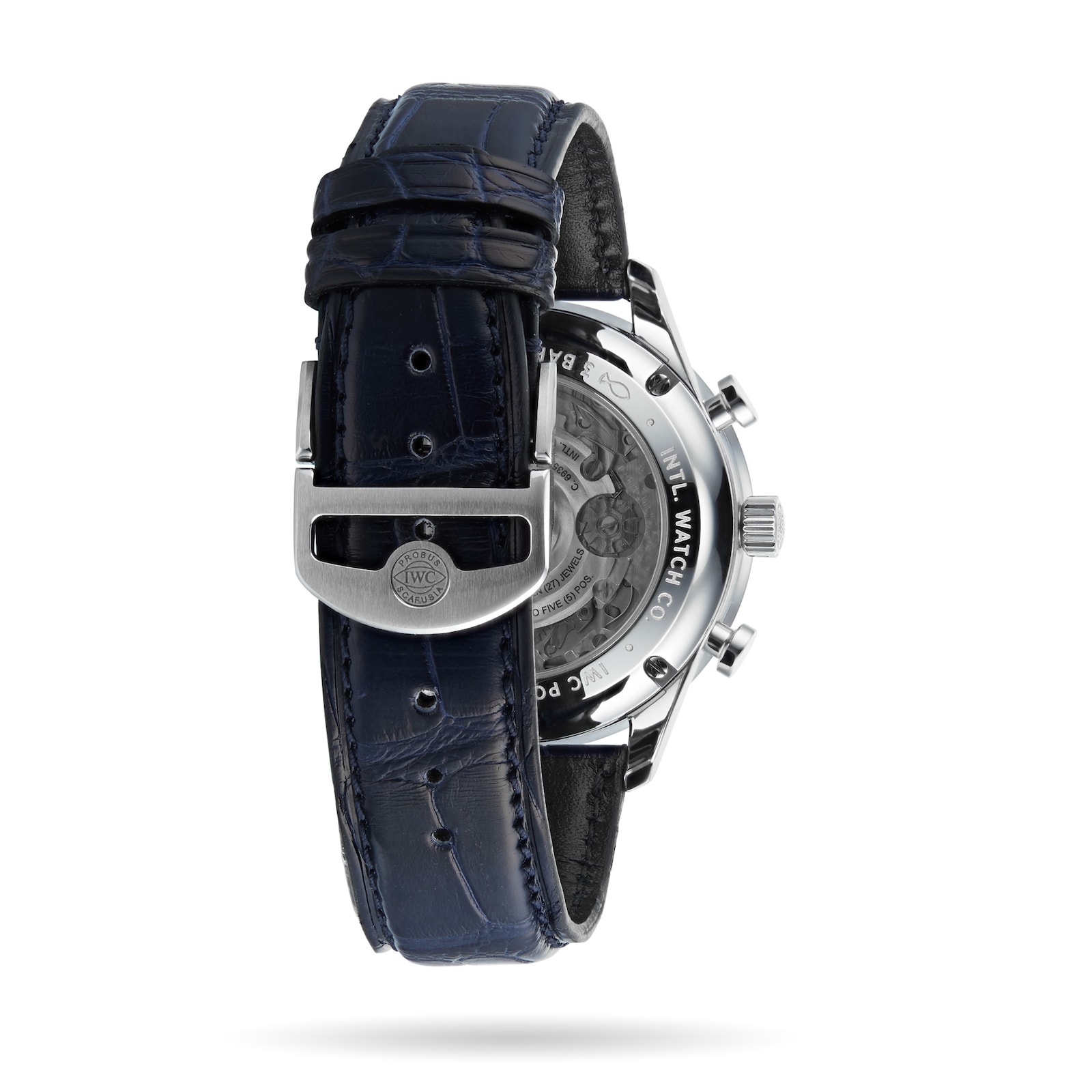 Rear view with the folding clasp and movement display