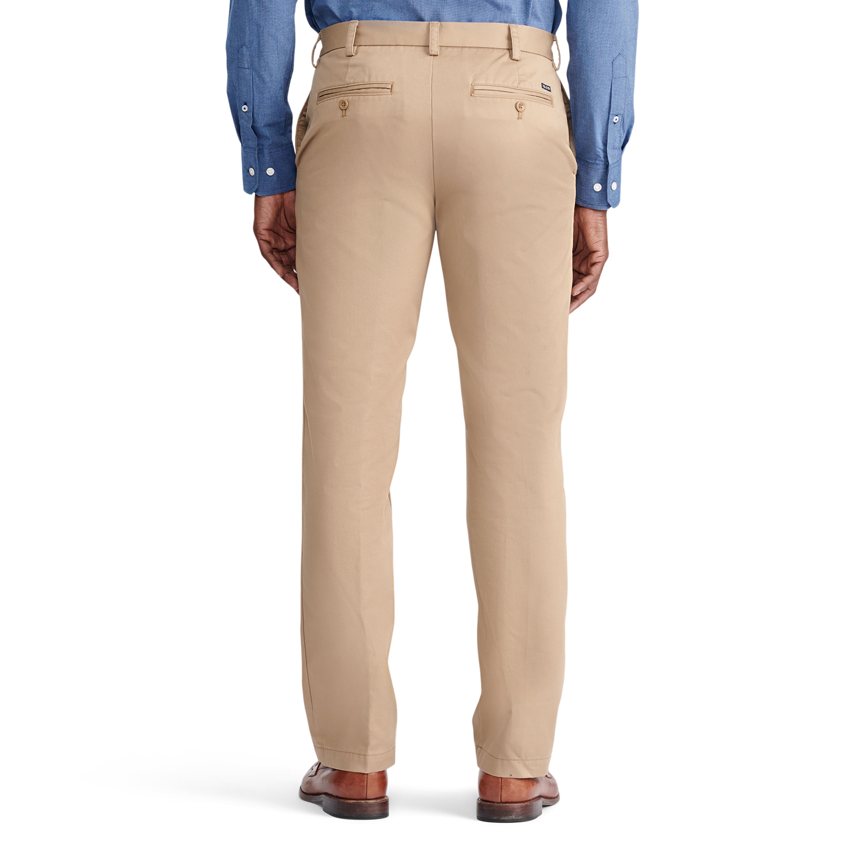 Back view with welt pockets