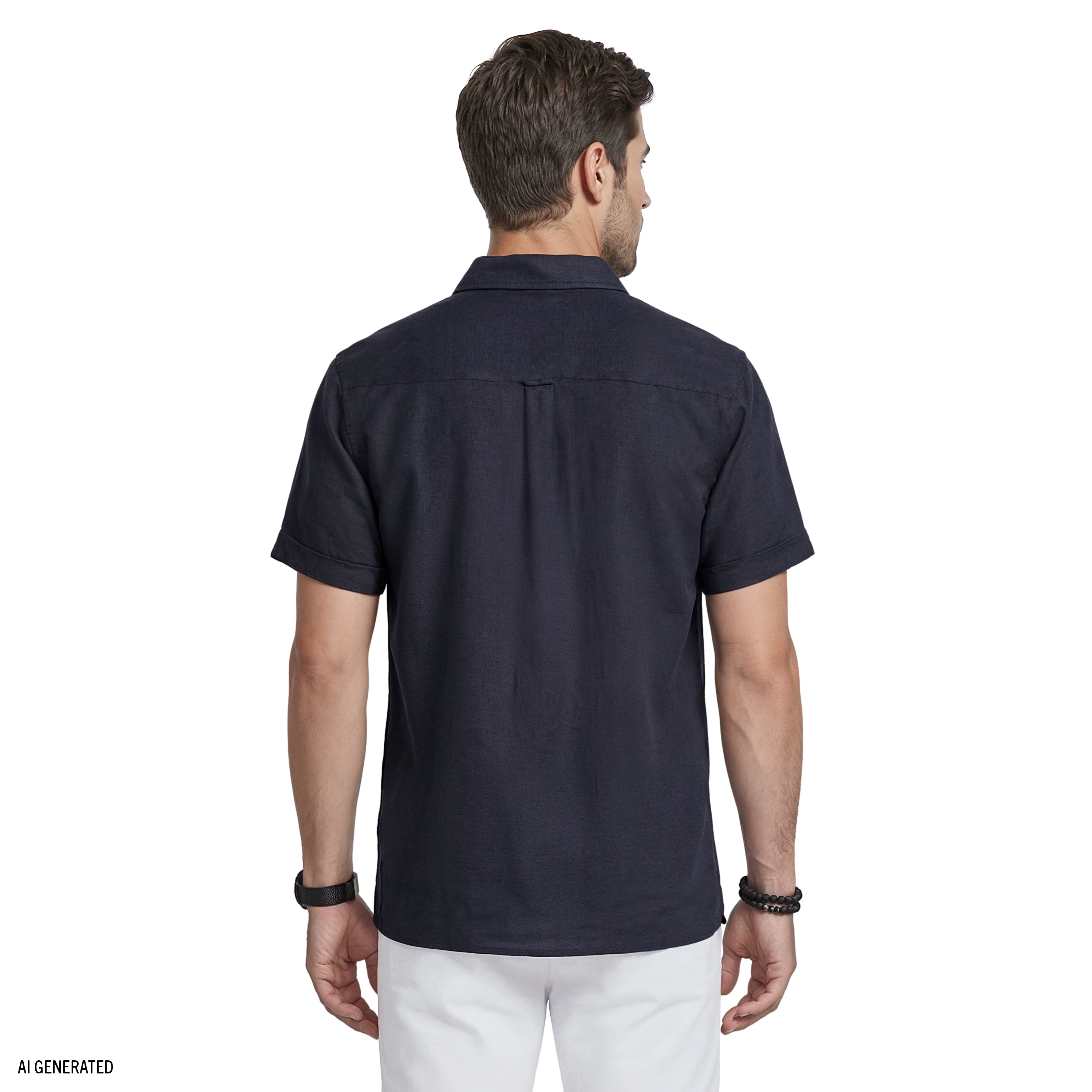 Back view with the untucked length