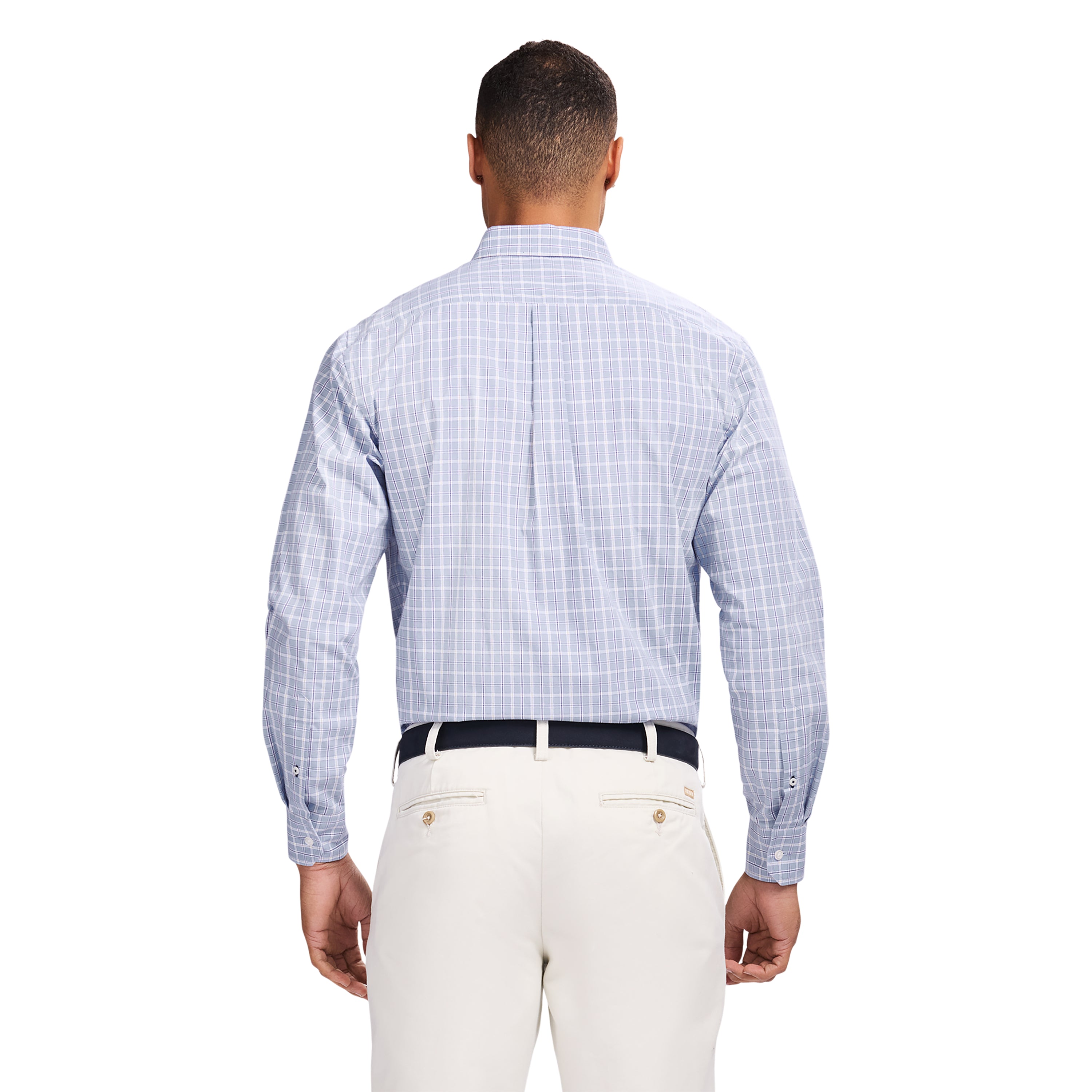Back view with the shirt tail hem