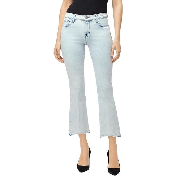 Pale wash emphasising the cropped hem swing