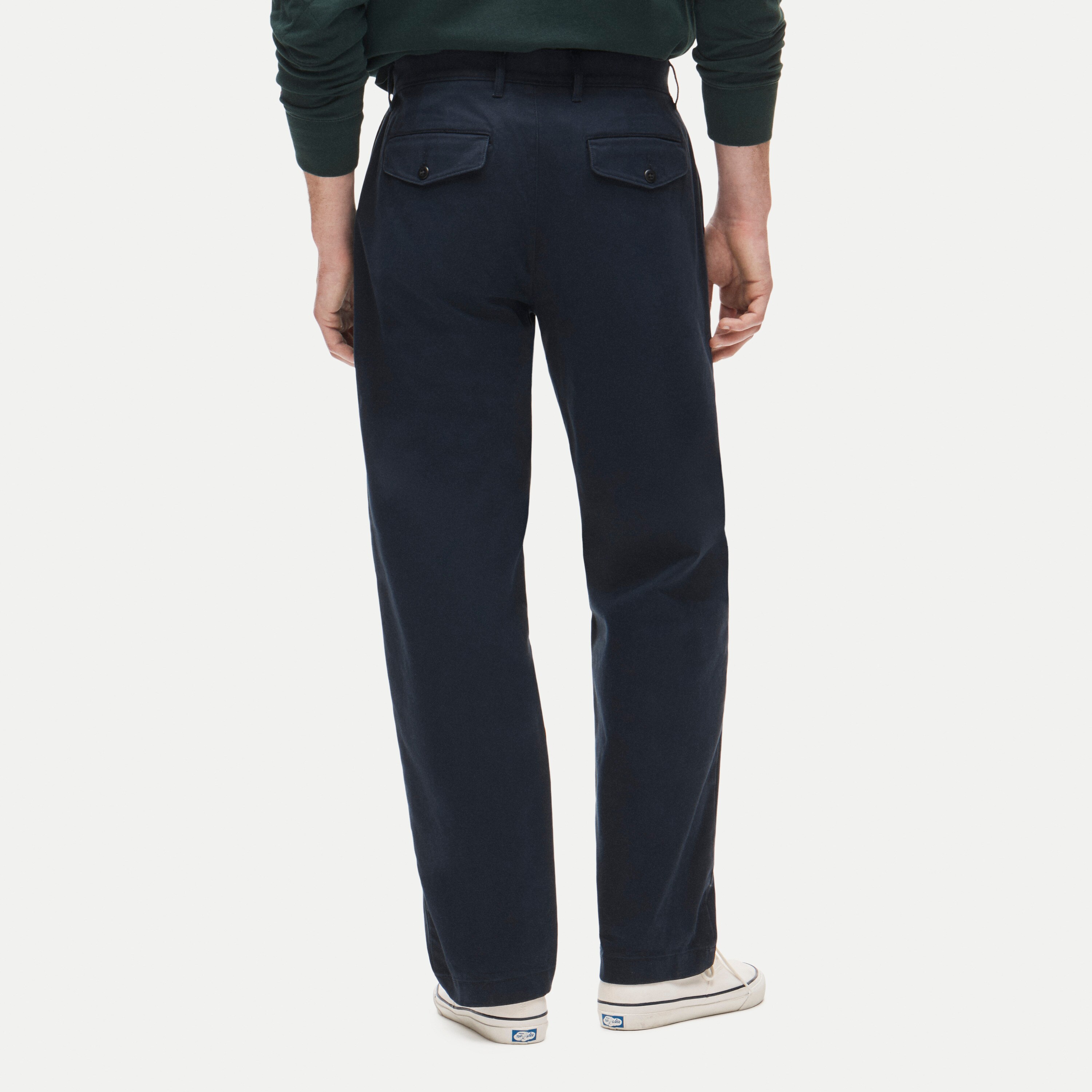 Rear view with the back flap pockets