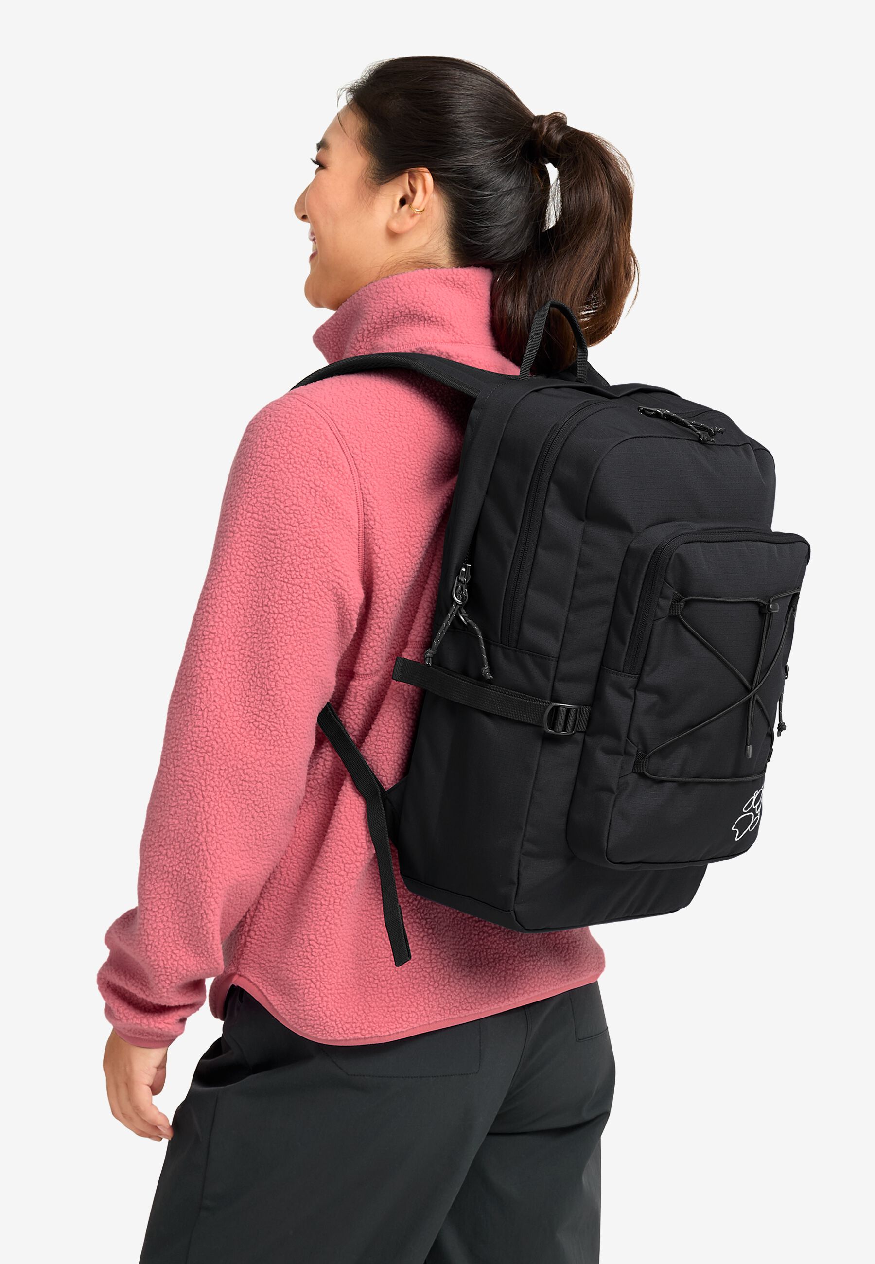 Rear carry view on body