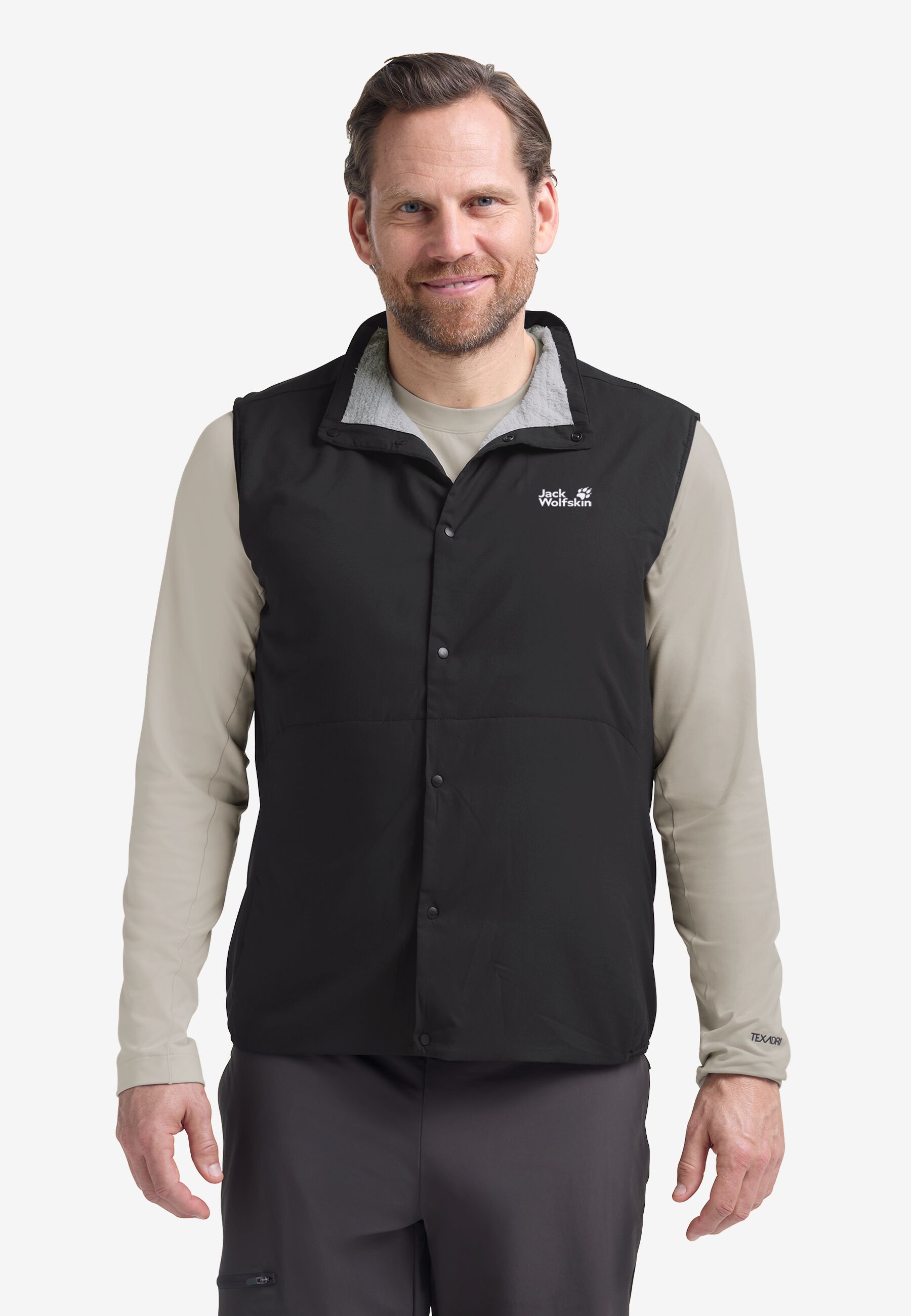 Inner vest front view — the removable warming layer