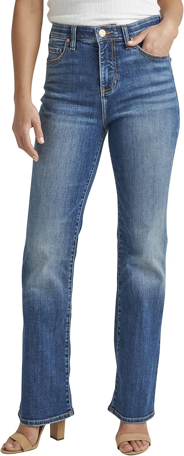 Lighter wash option in the same long-leg silhouette