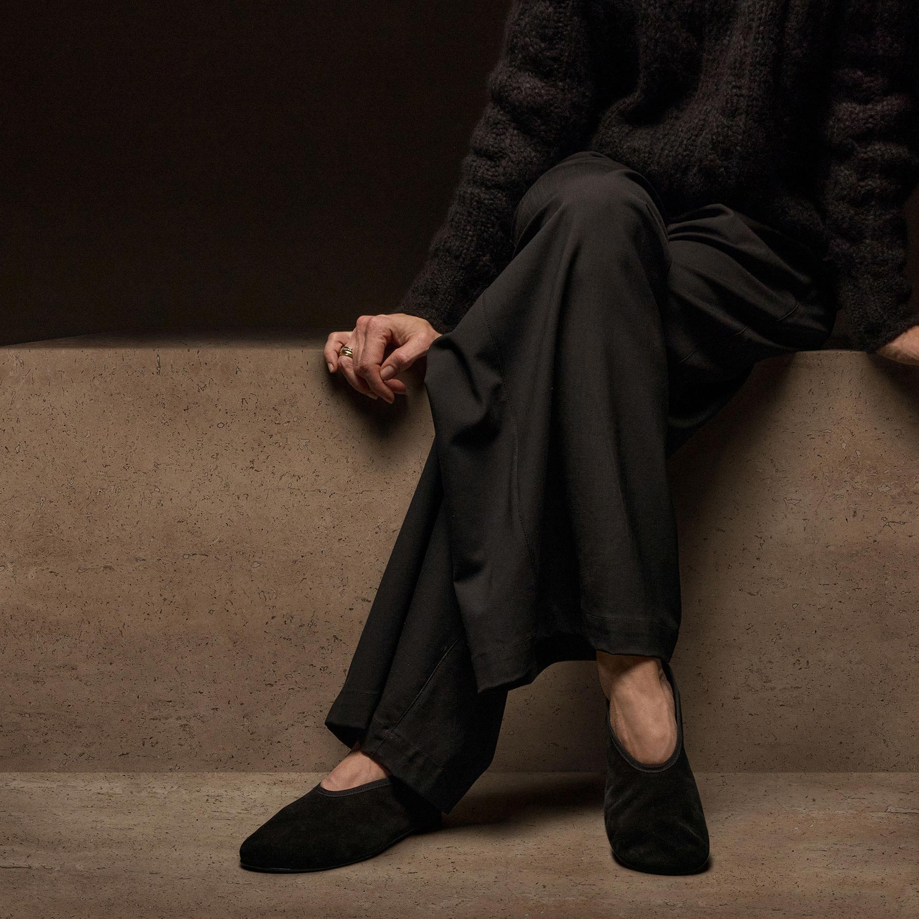 Binded Suede Ballet Flat additional view