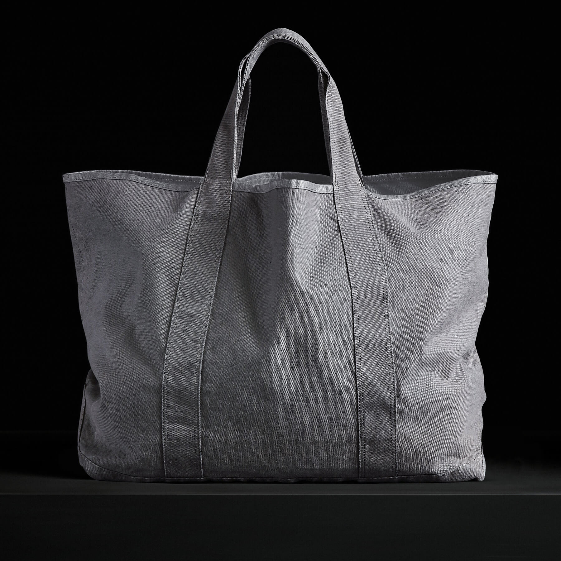 Large Canvas Tote side angle