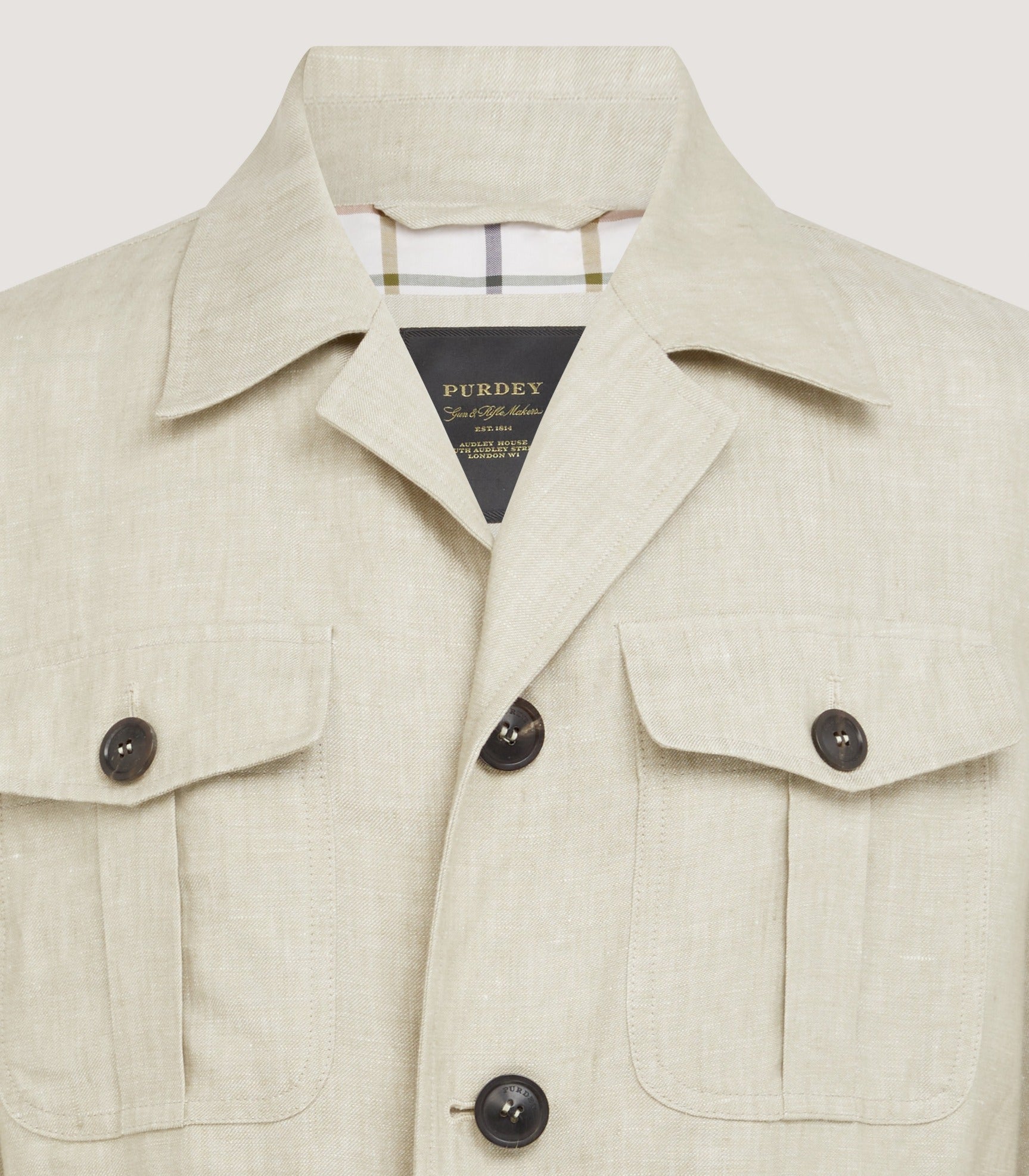 Collar and pocket close-up