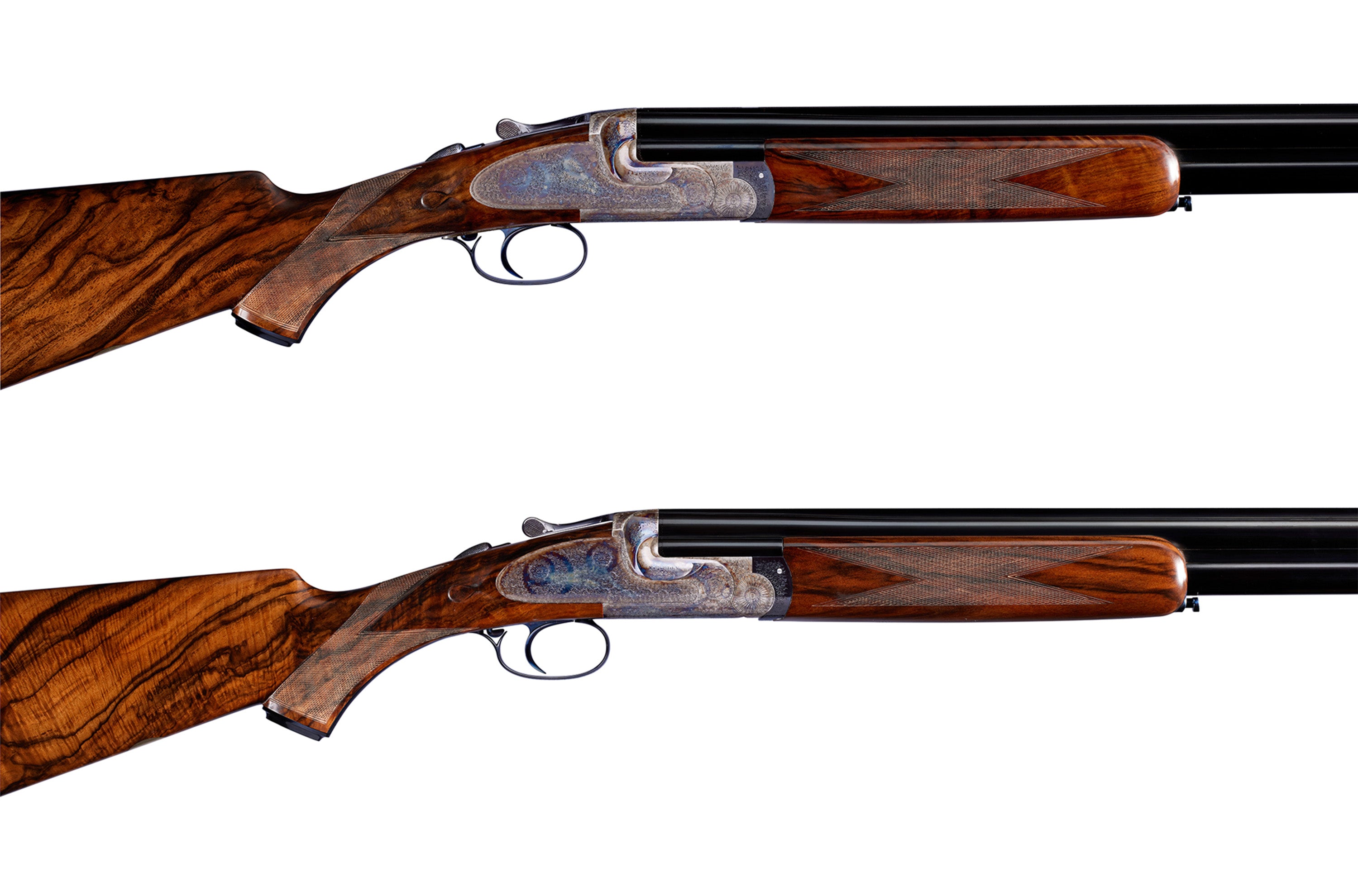 Side detail of the rounded action and stock