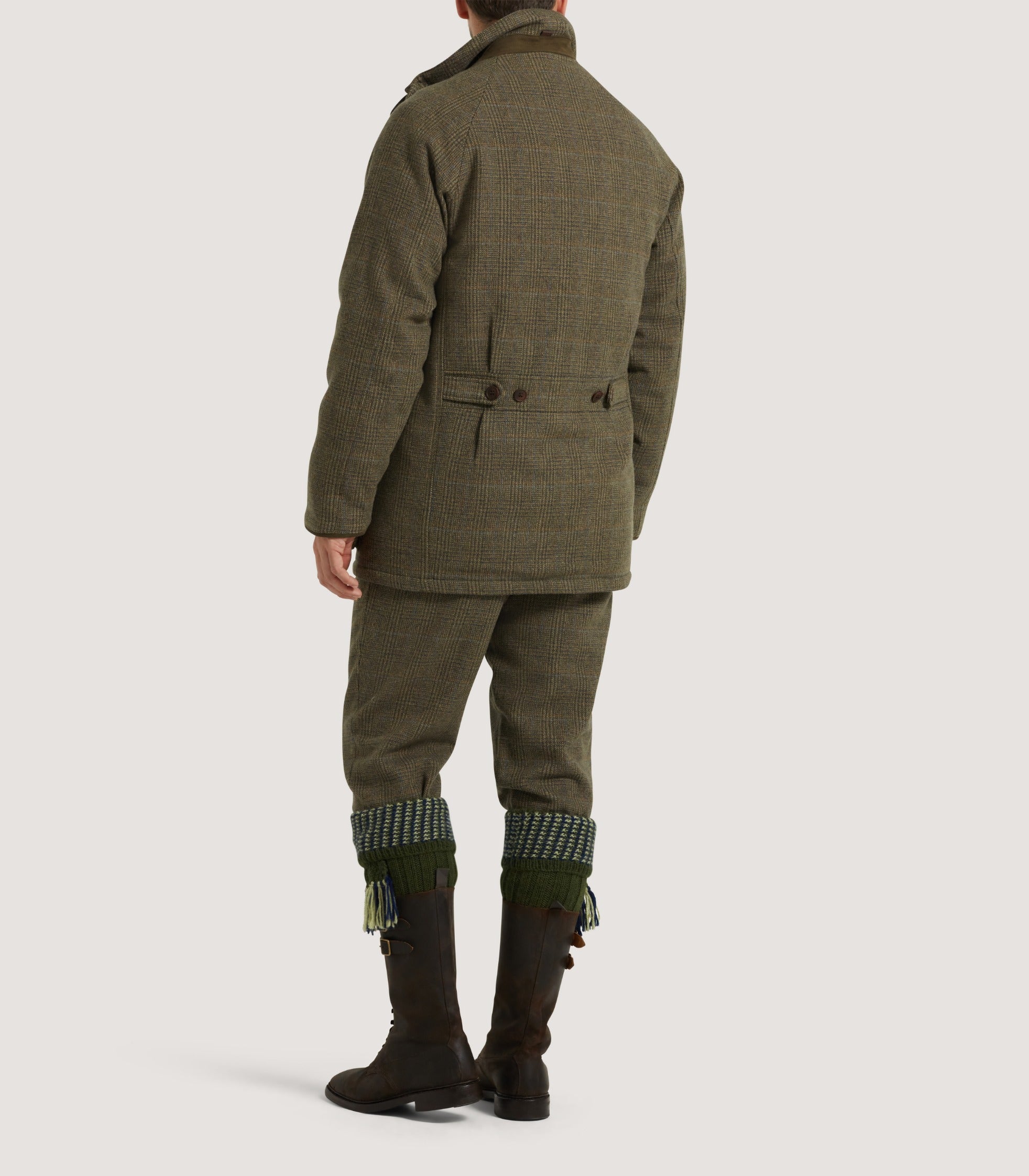 Modelled rear angle of the coat