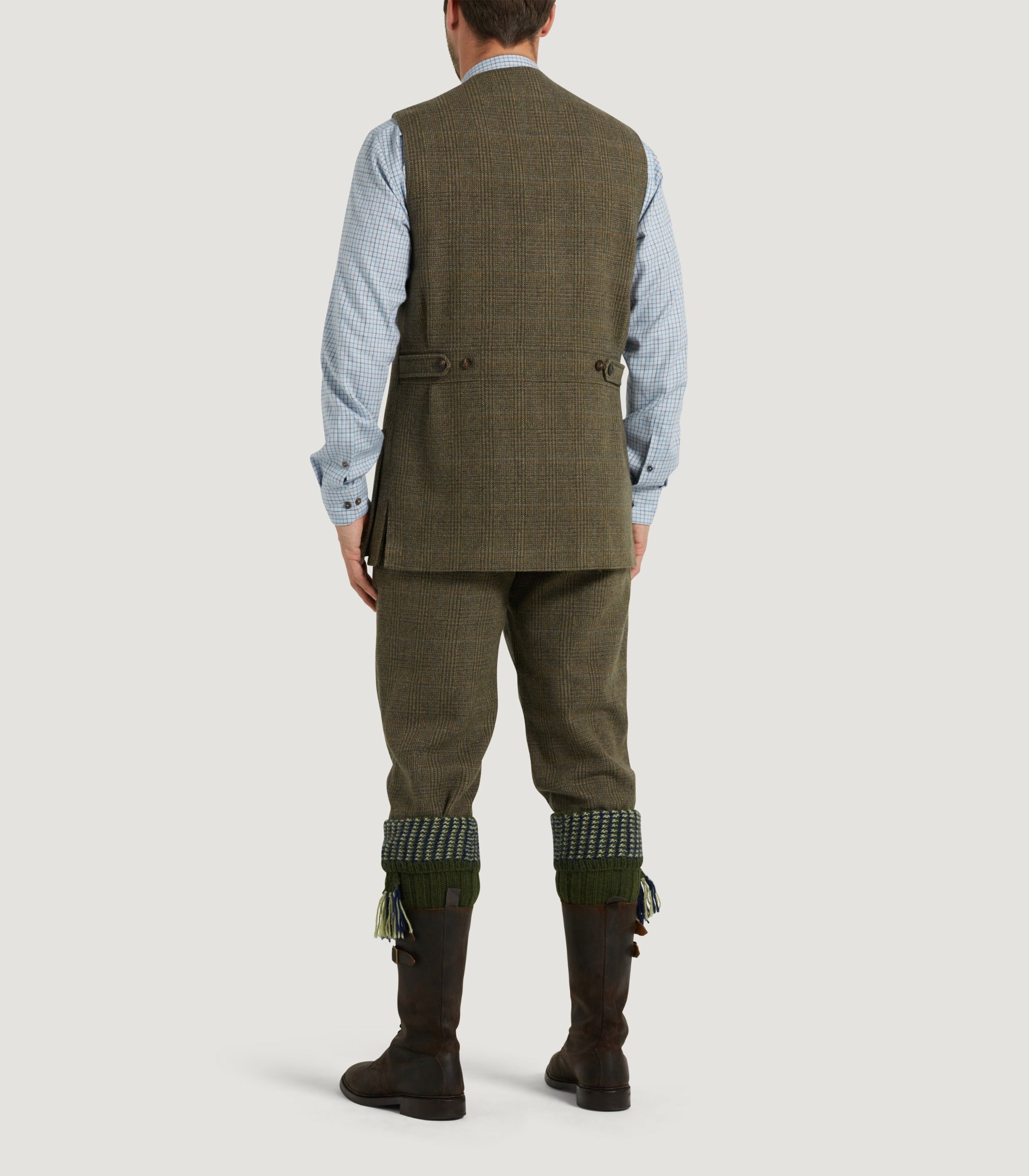 Modelled rear view of the vest