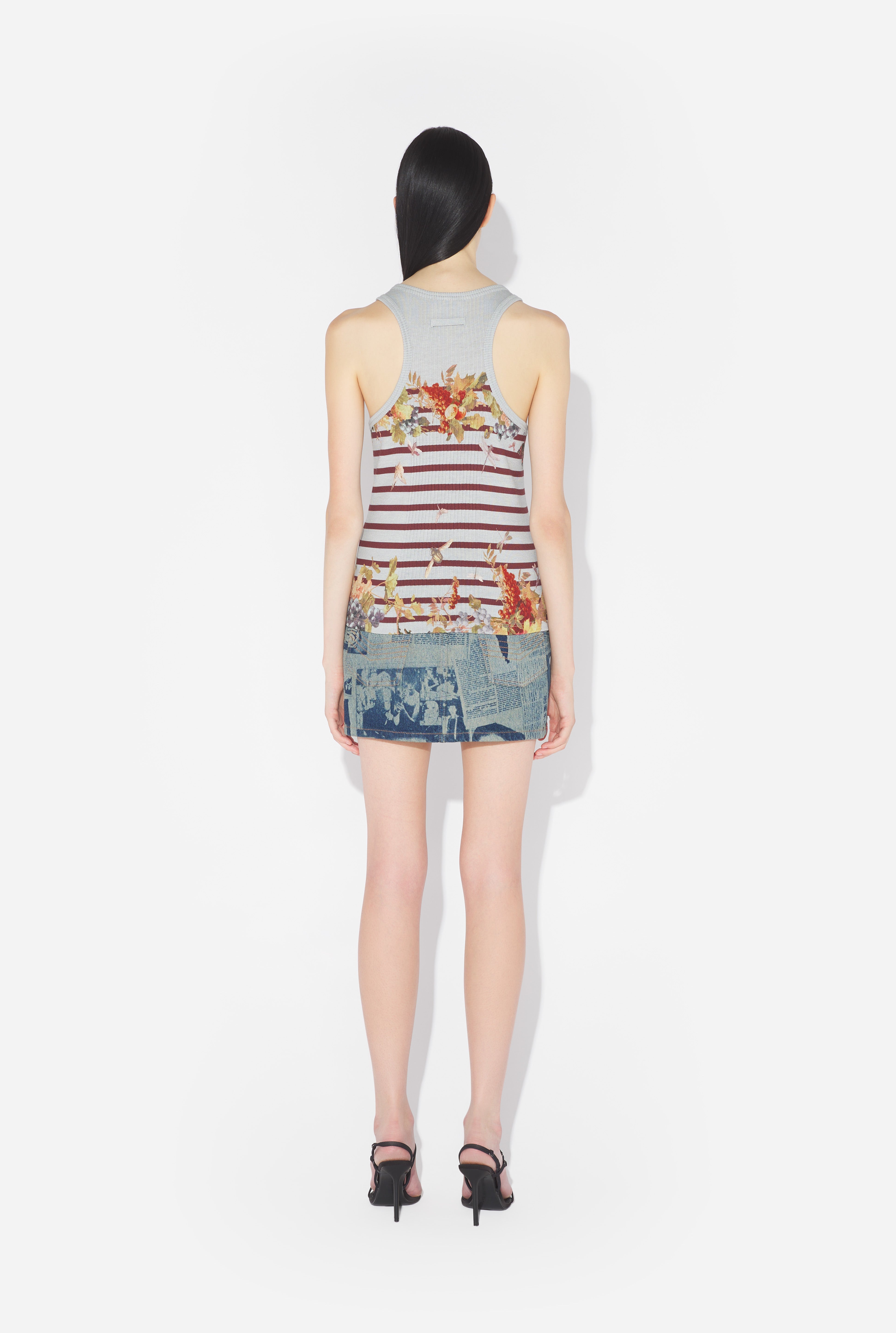 Back view showing the shoulder and stripe placement