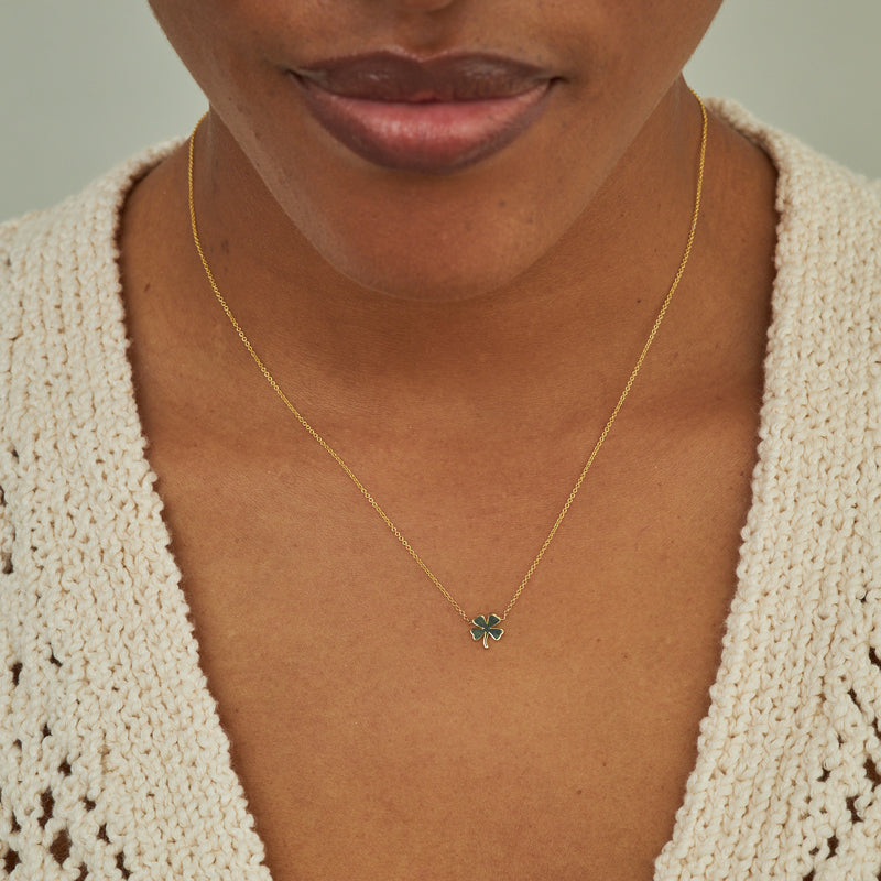 On-body view showing the compact collarbone fit