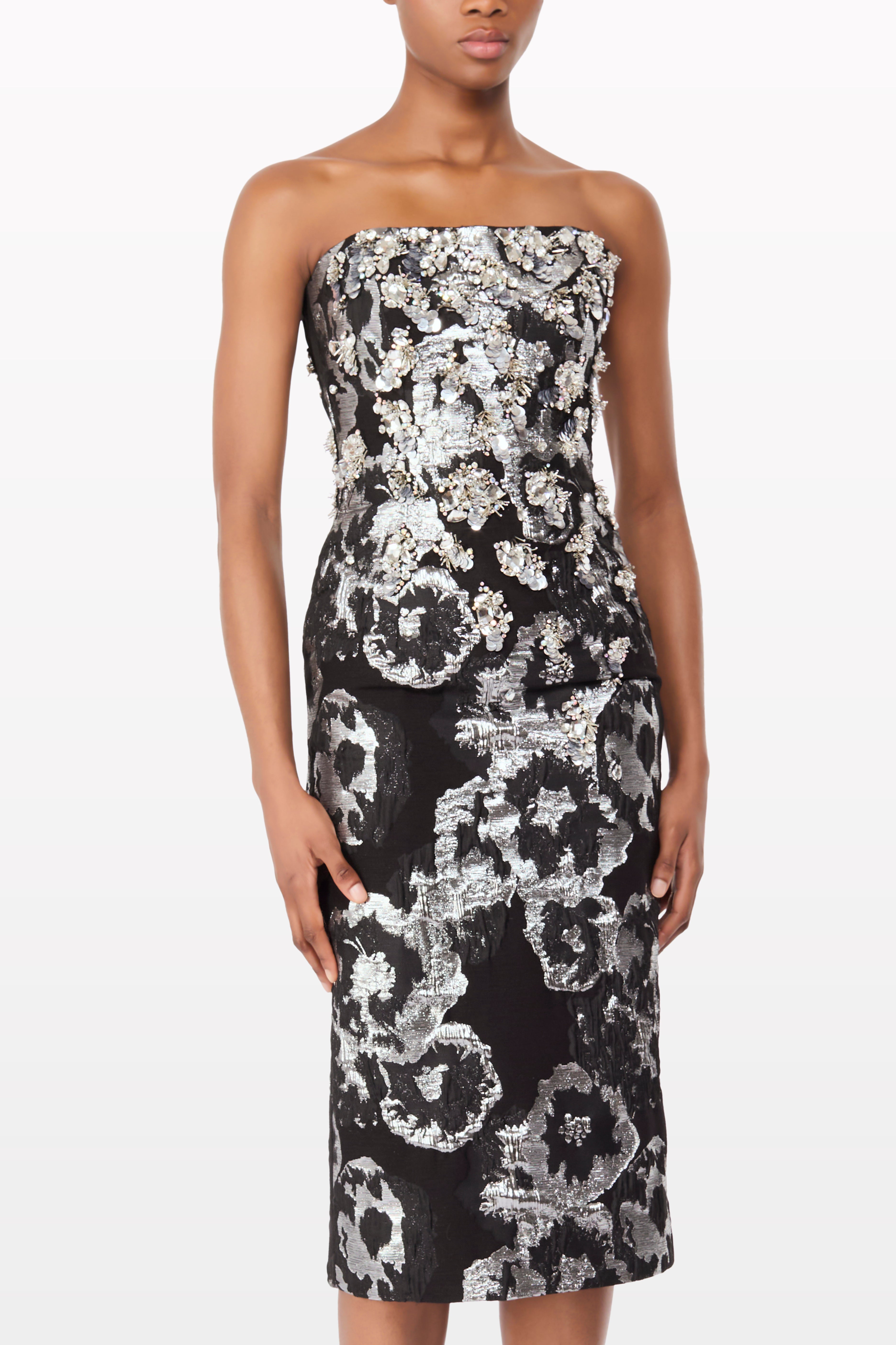 Liquorice 2033 gown — three-quarter view