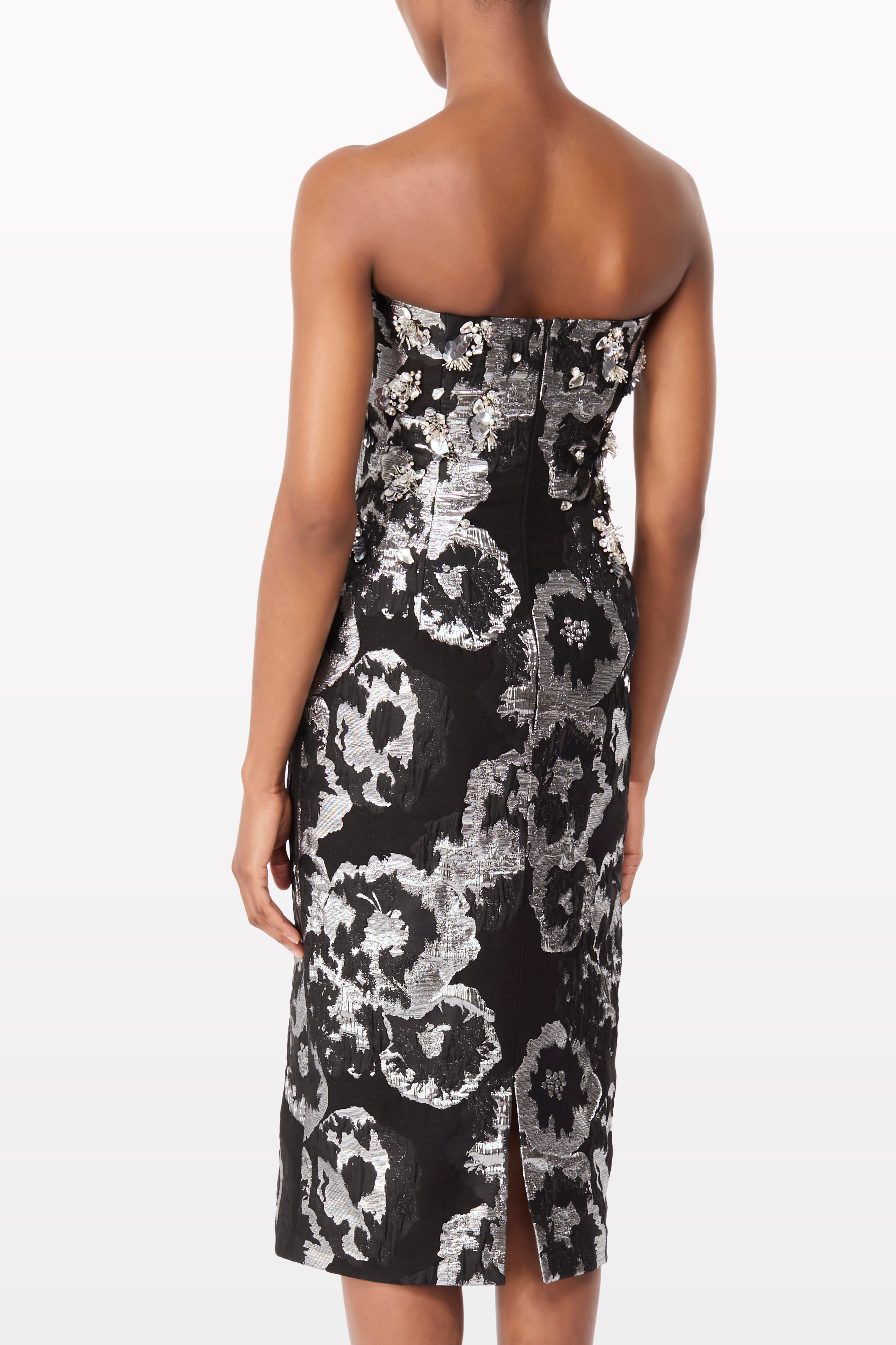 Liquorice 2033 gown — side angle