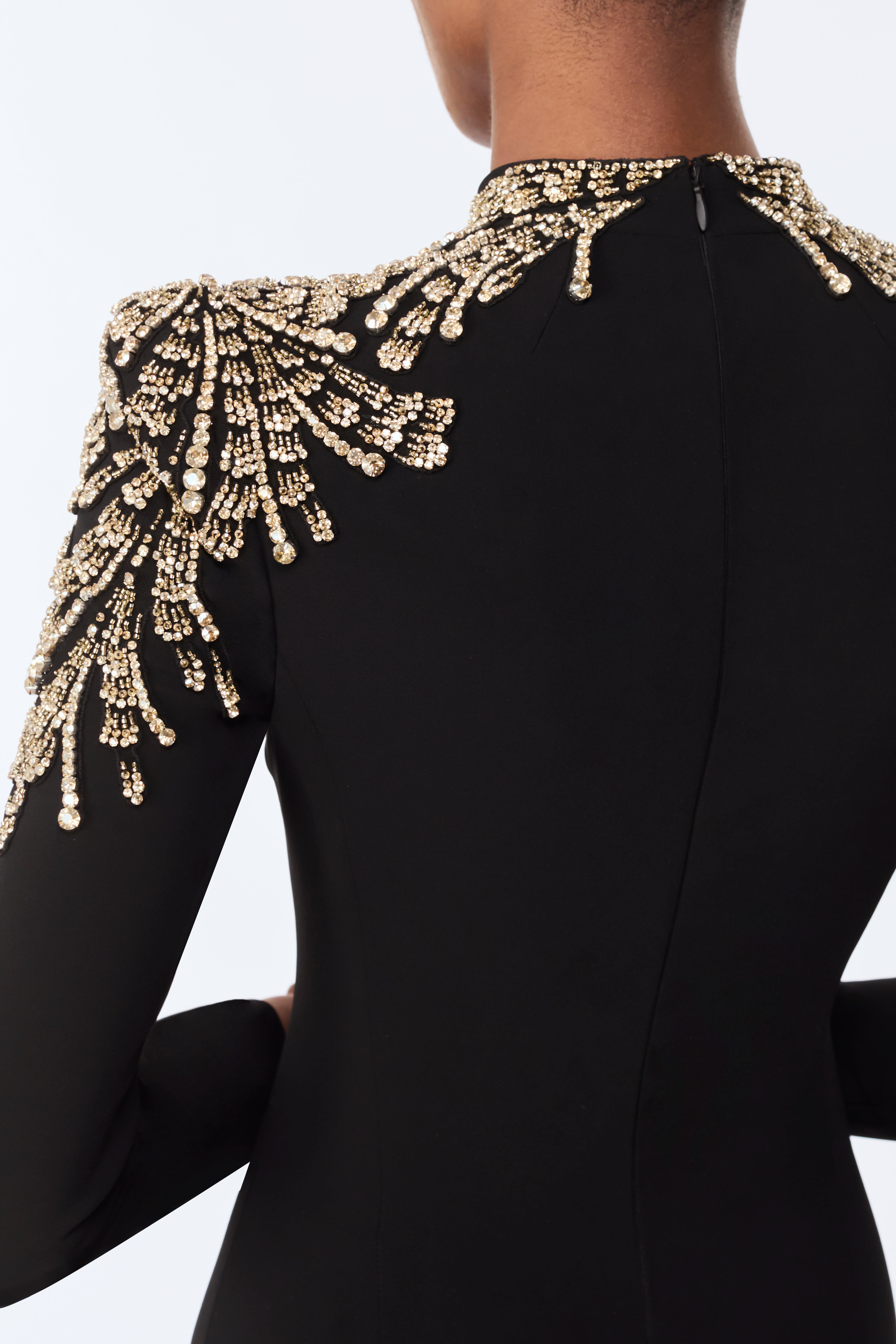 Liquorice 2033 gown — detail close-up