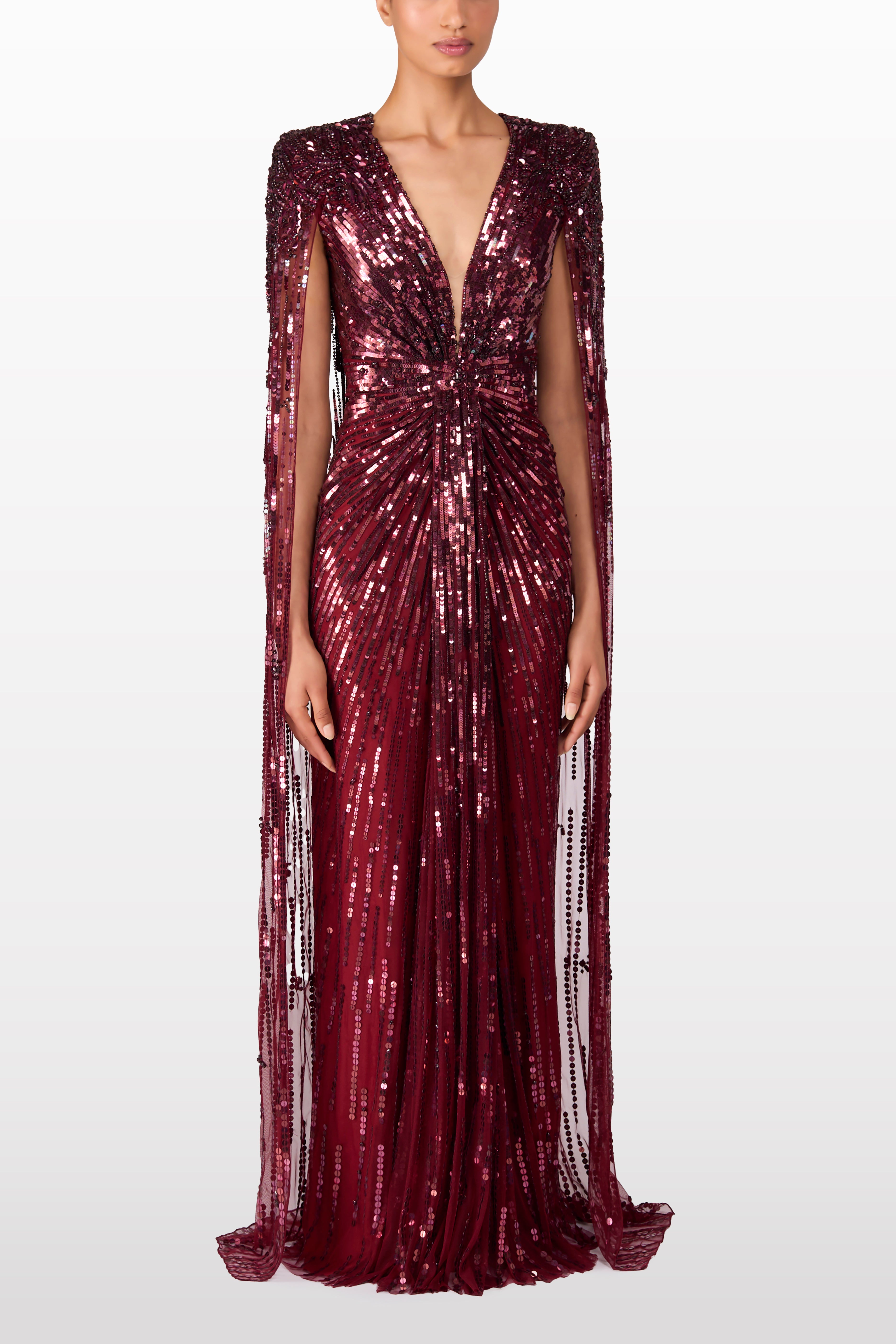 NUTMEG 2051 gown — three-quarter view