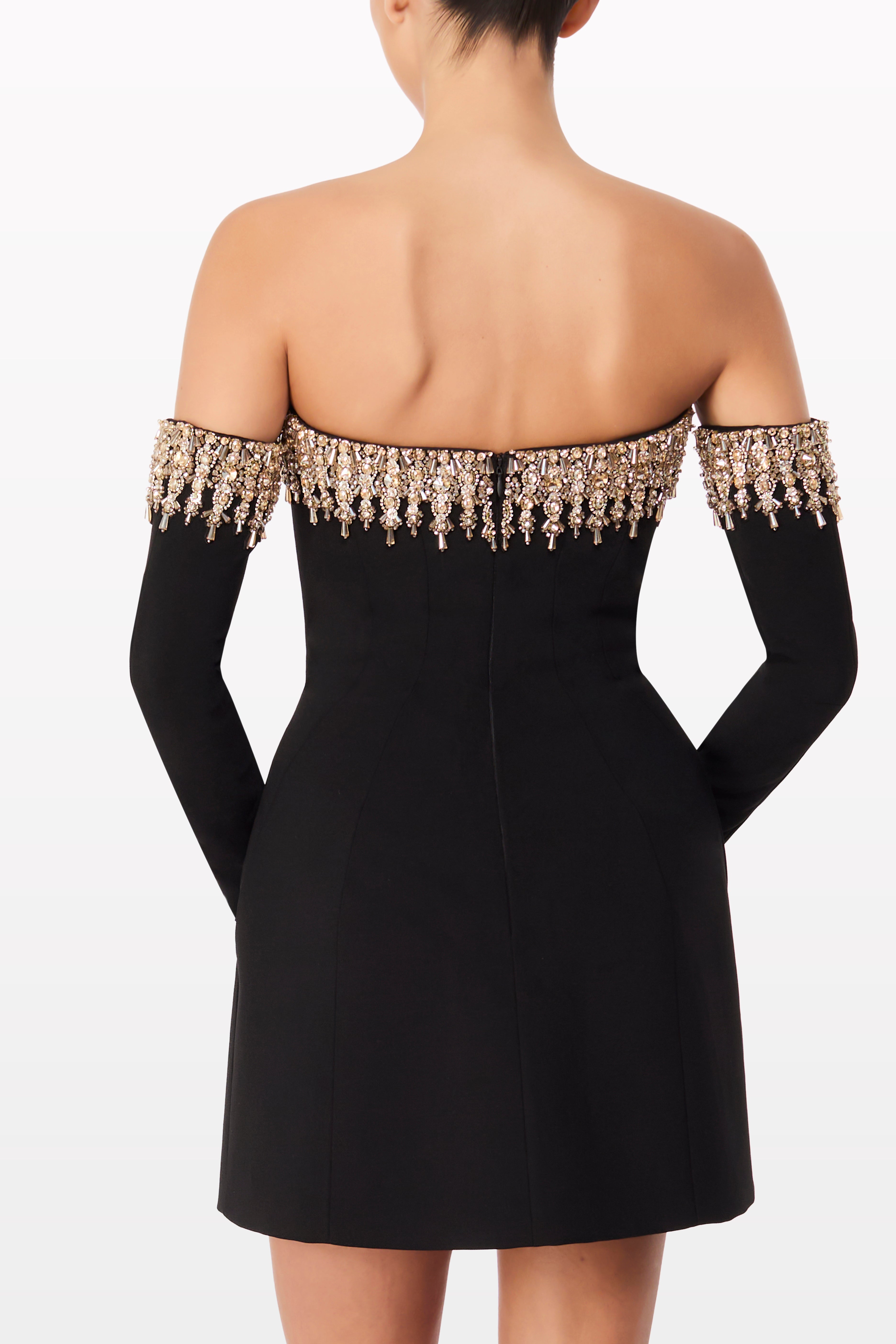 Liquorice 2033 gown — side angle