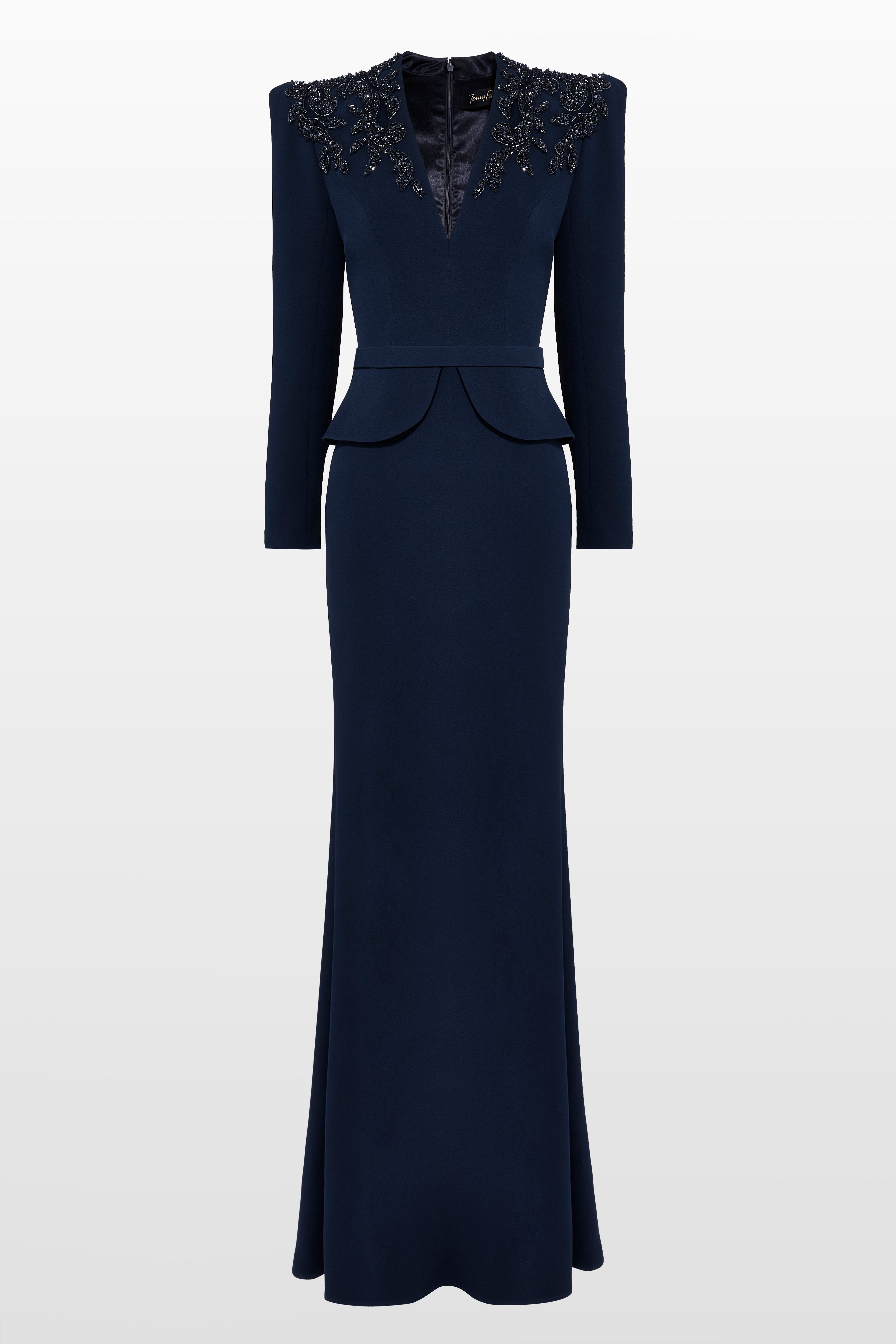 Night Flowering Embellished Gown