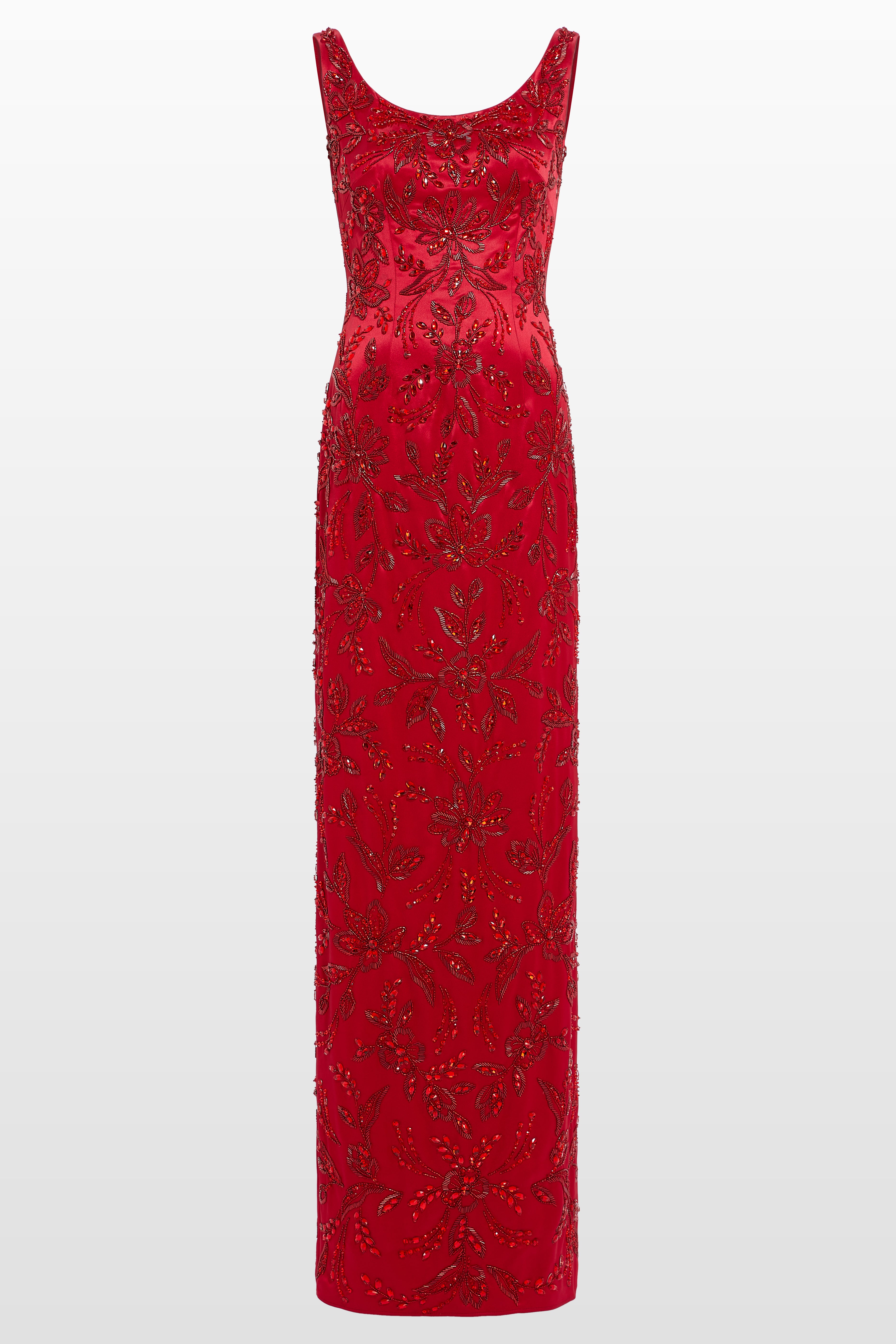 Roxanne Floral-Beaded Gown