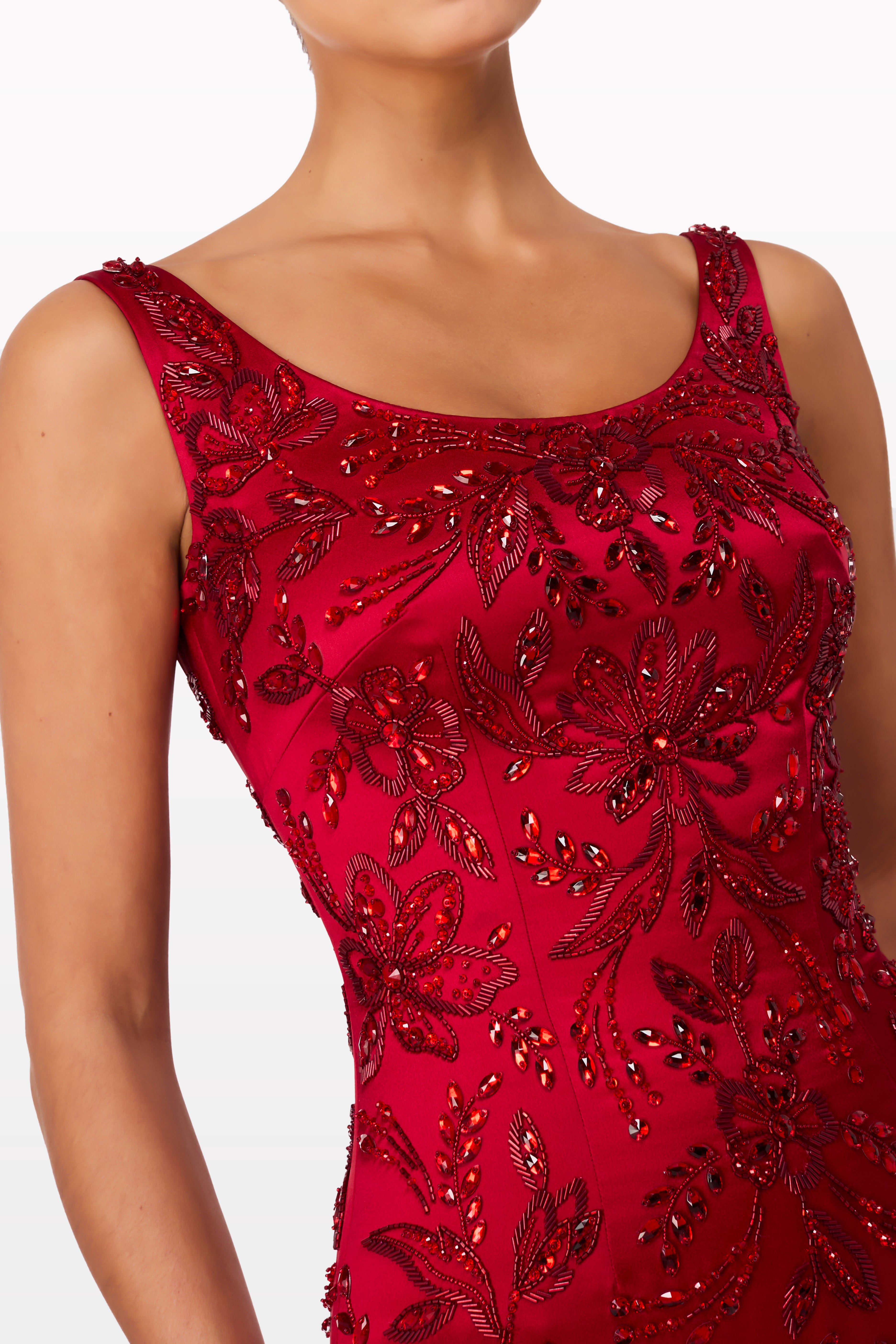 Chilli Red 2132 gown — back view