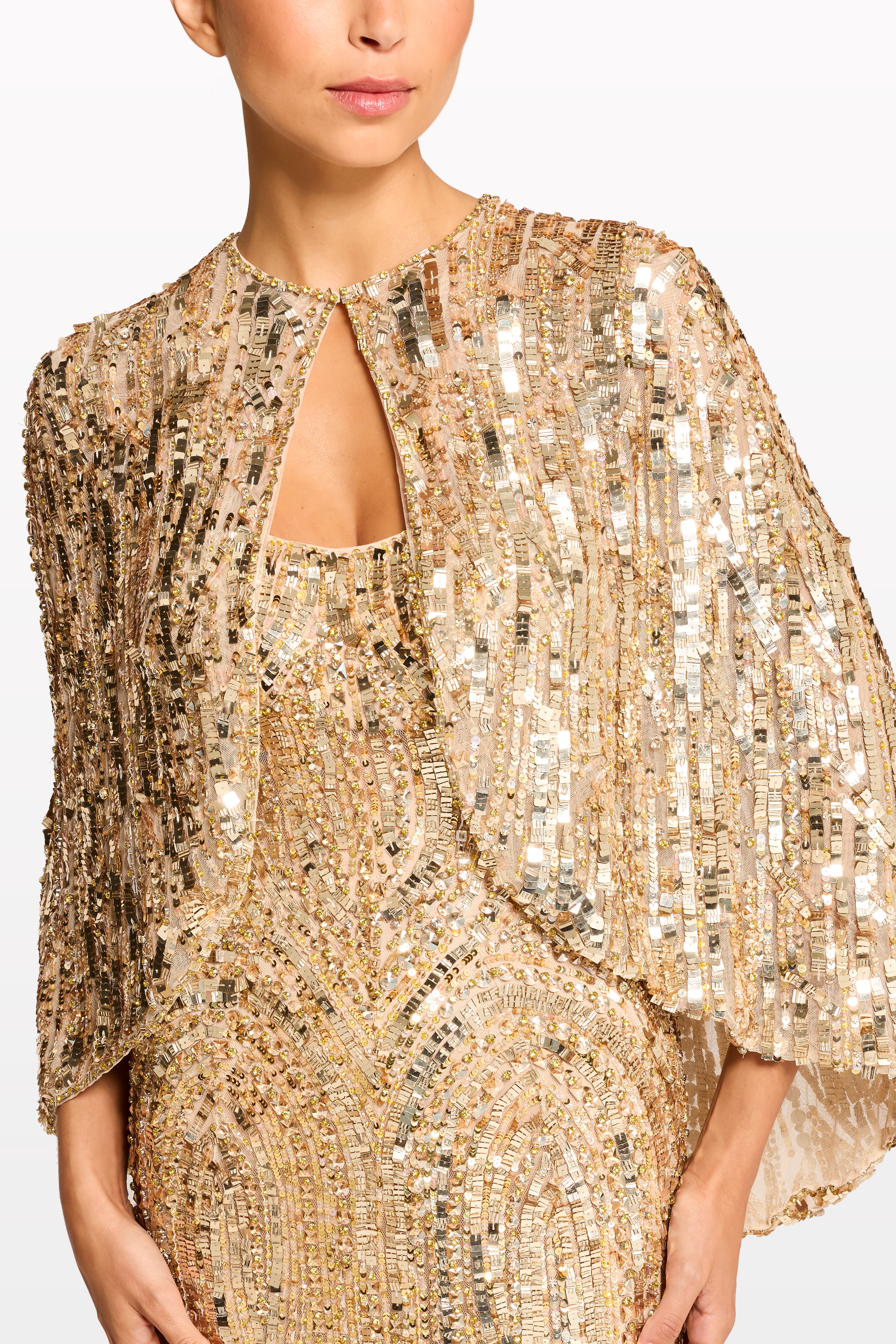 Illusion 820 evening cape — back view