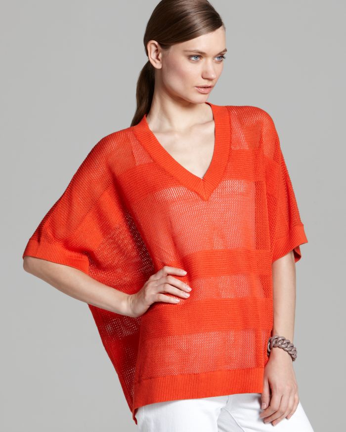 Oversized Mesh Sweater