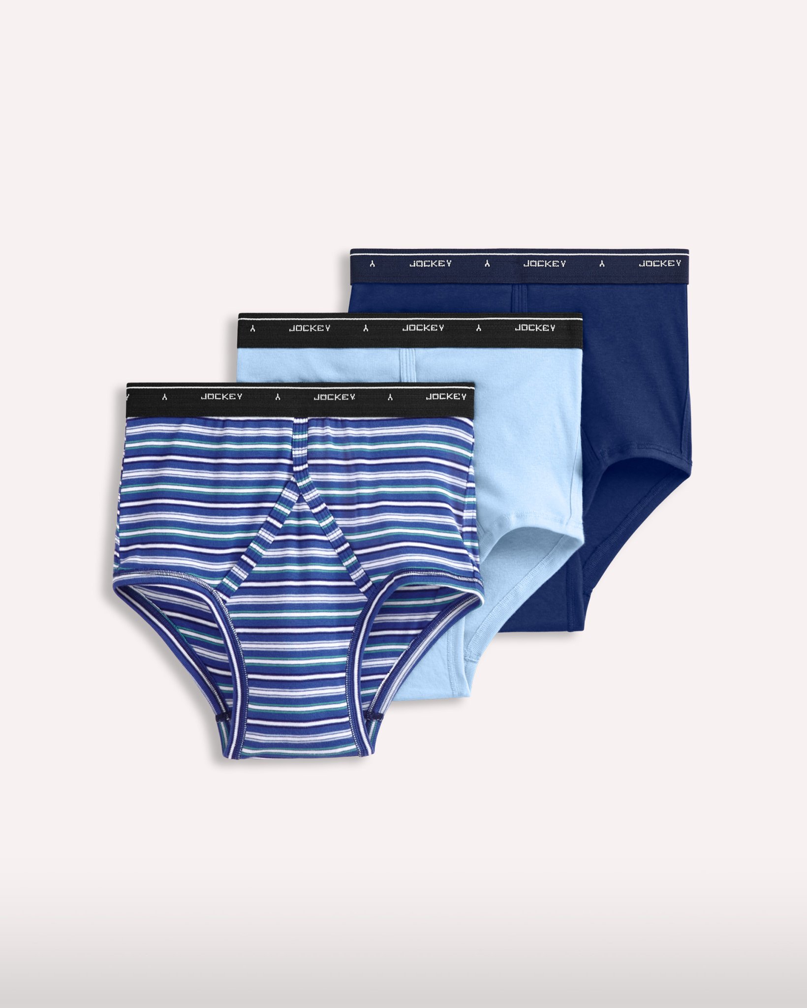 Three-pack flat lay in the current Classics assortment