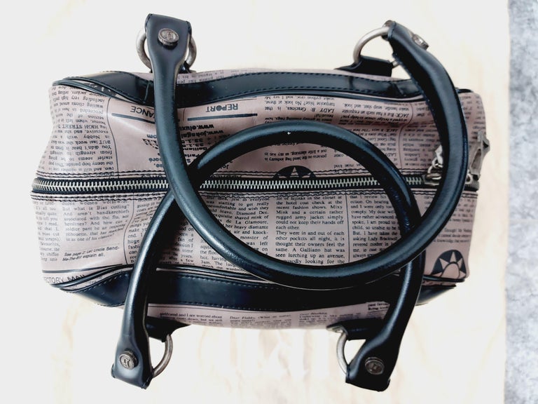 Base view showing the bag's broad footprint