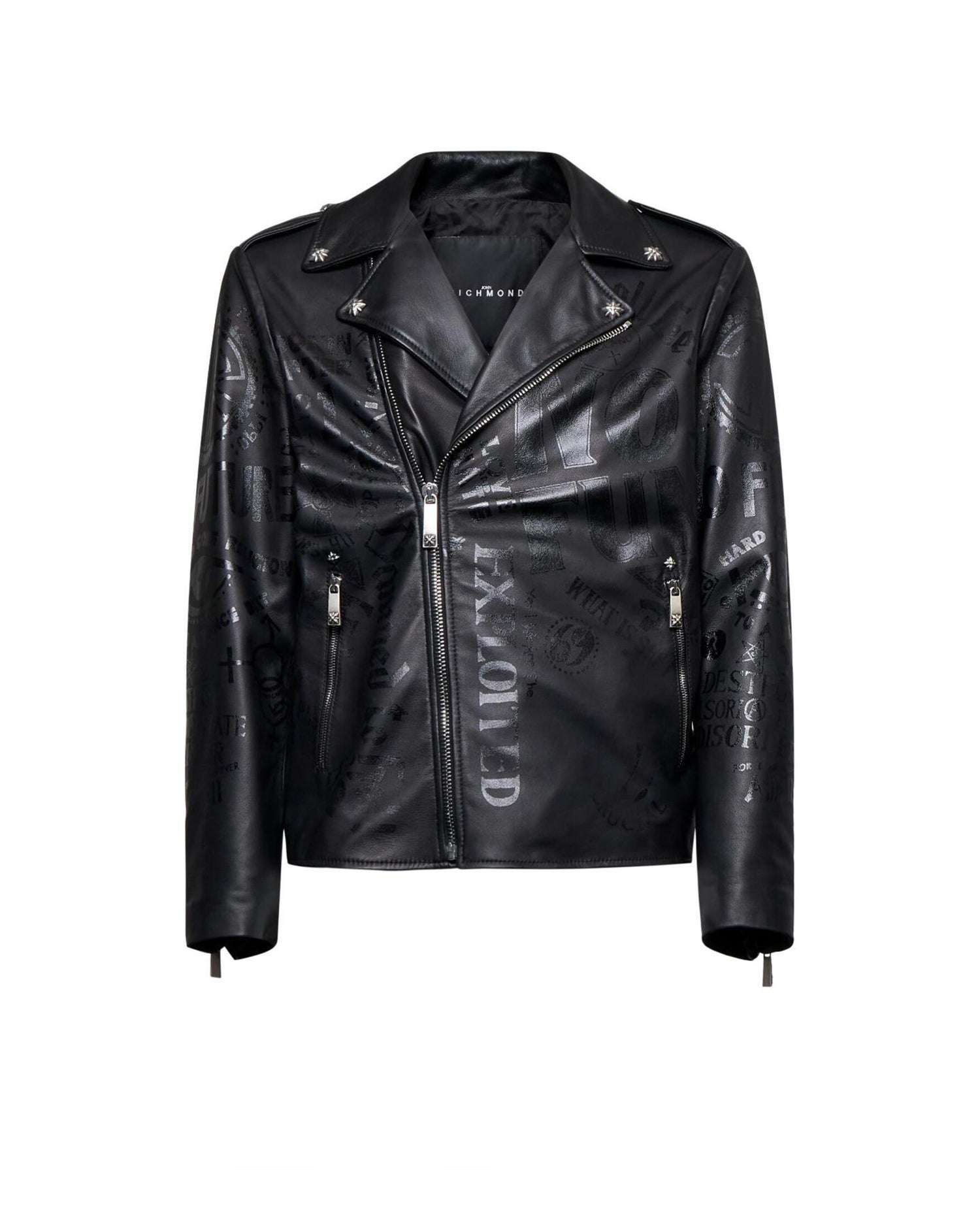 Biker Jacket with Asymmetric Zip