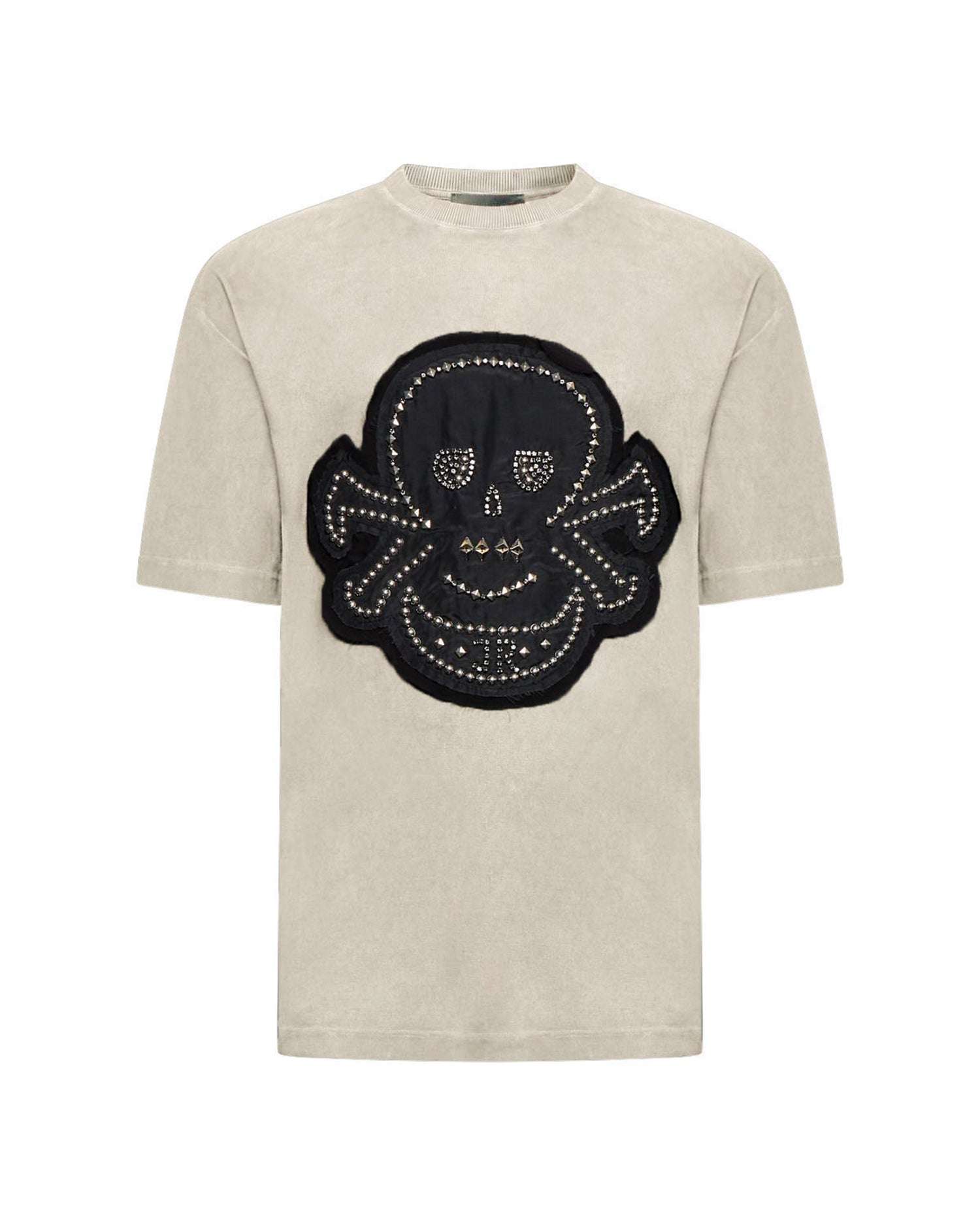 T-shirt with Maxi Skull Decoration