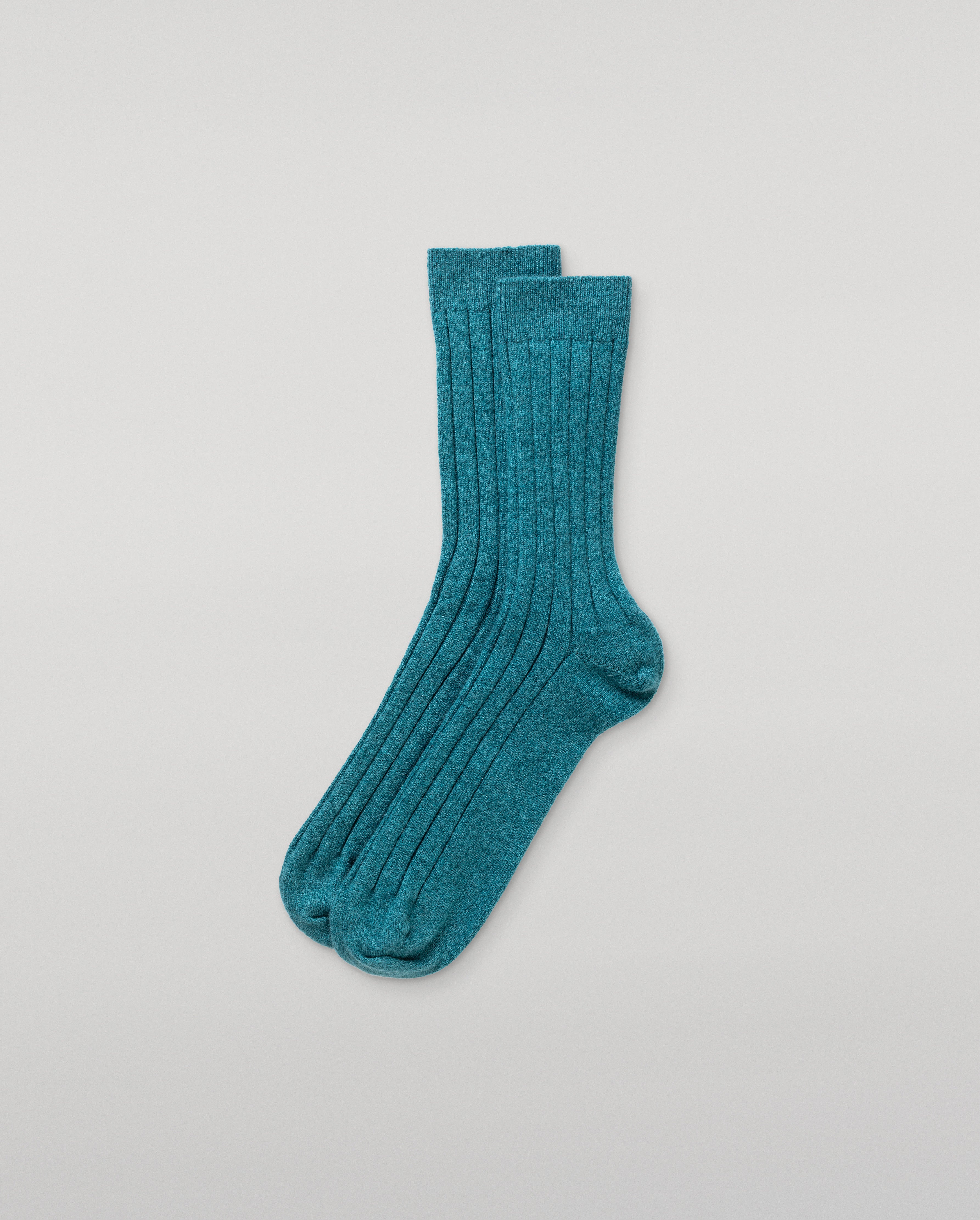 Fleming Men's Green Cashmere Socks