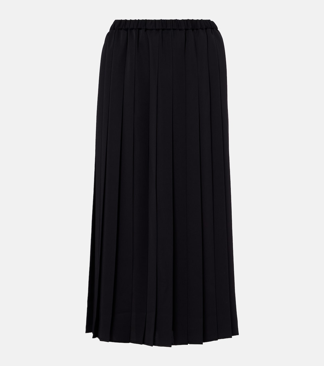 Pleated midi skirt