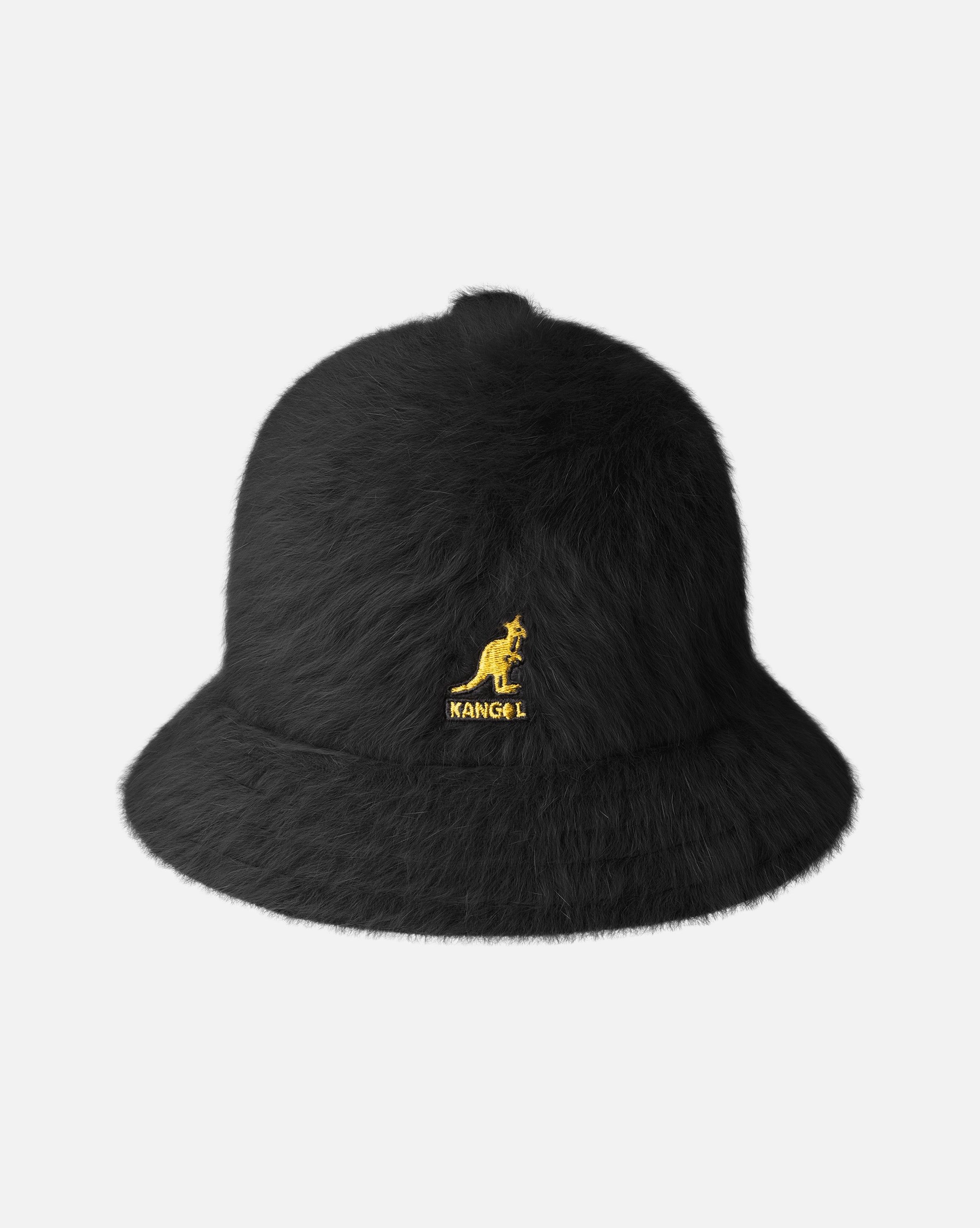 Black front view with gold kangaroo