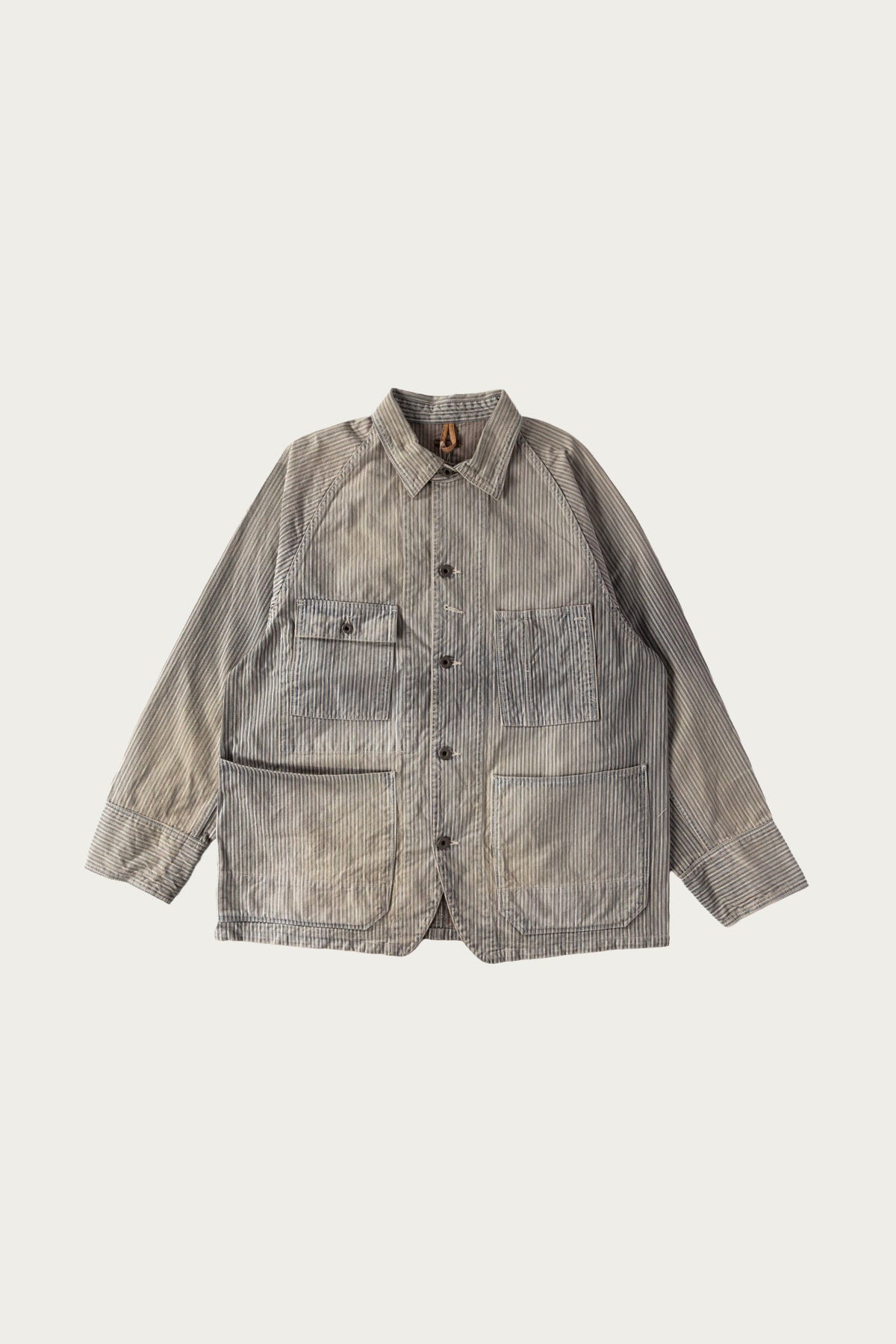 Hickory-stripe version translating the same coverall formula