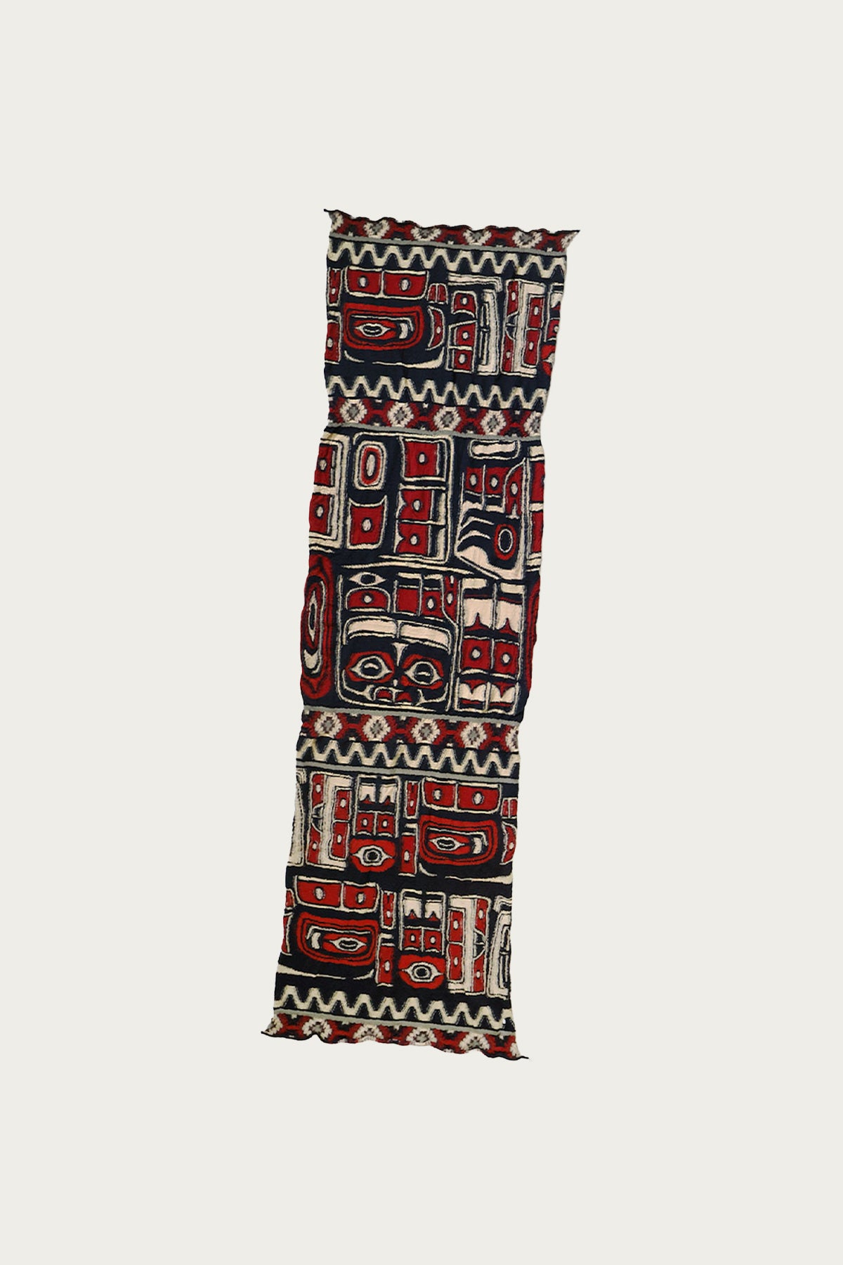 Alaska Raven motif in red