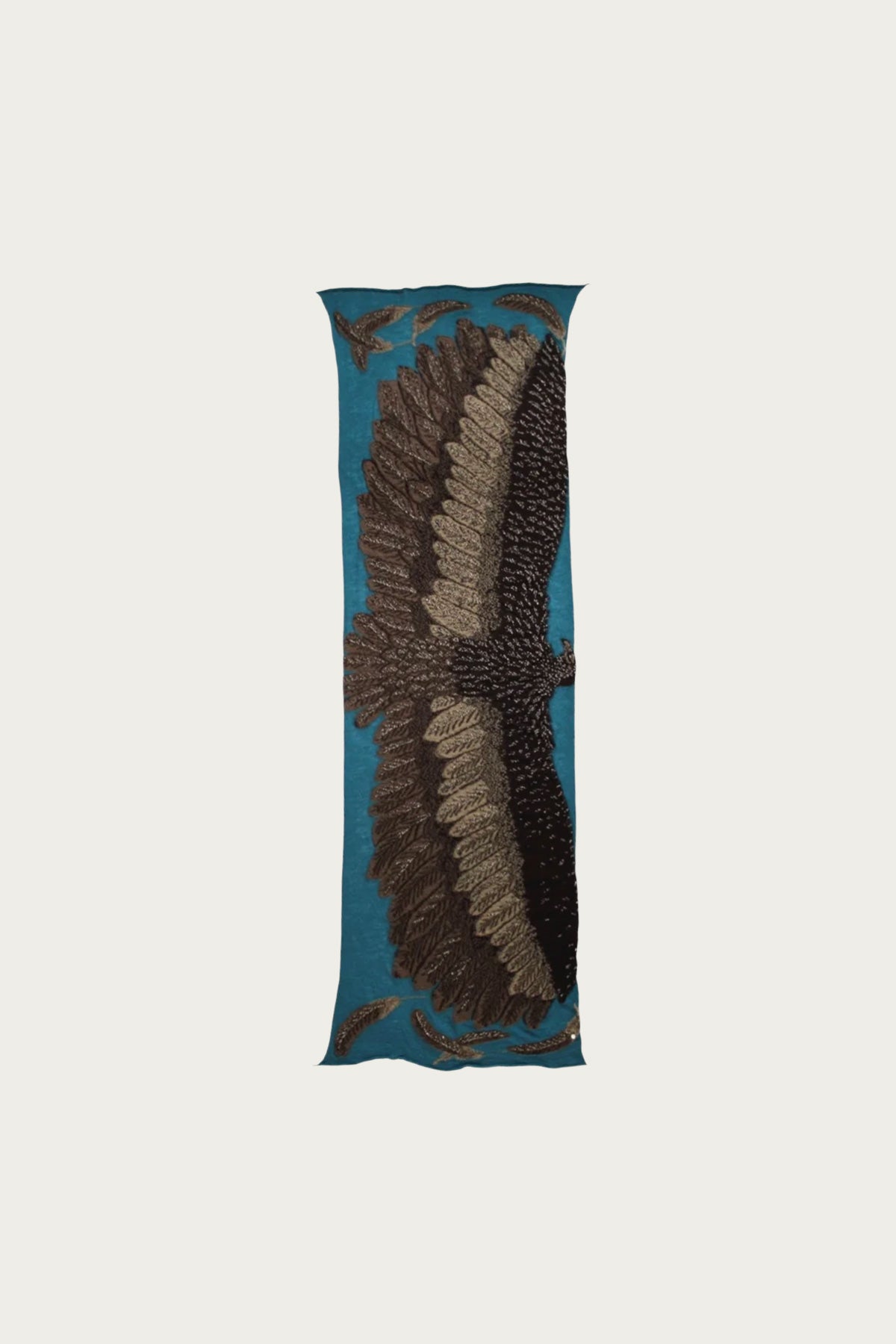 OHWASHI eagle graphic in turquoise