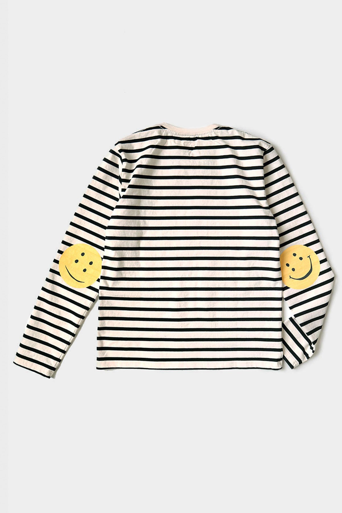 Back body in black/ecru stripe