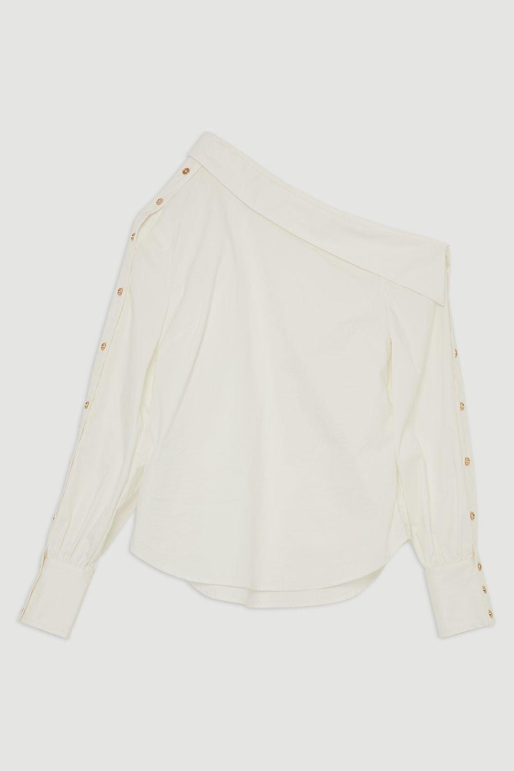 Back drape through the poplin body