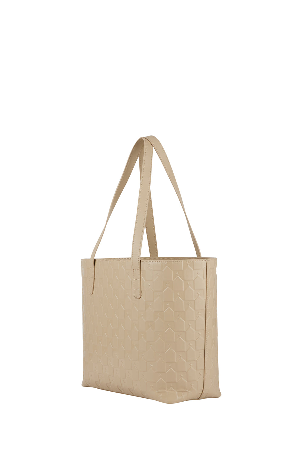 Side profile showing the tote's depth